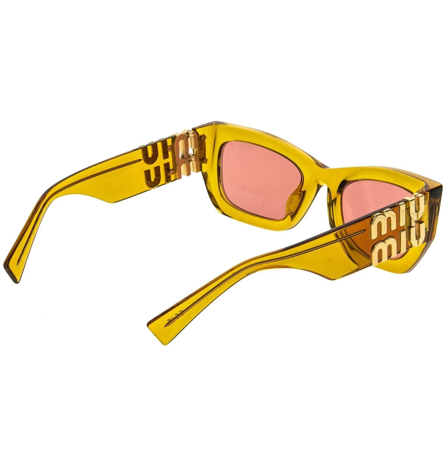 Miu Miu MIU MIU GLIMPSE LOGO MU09WS Orange Pink Logo Geometric 09W Size ONE SIZE - 2 Thumbnail