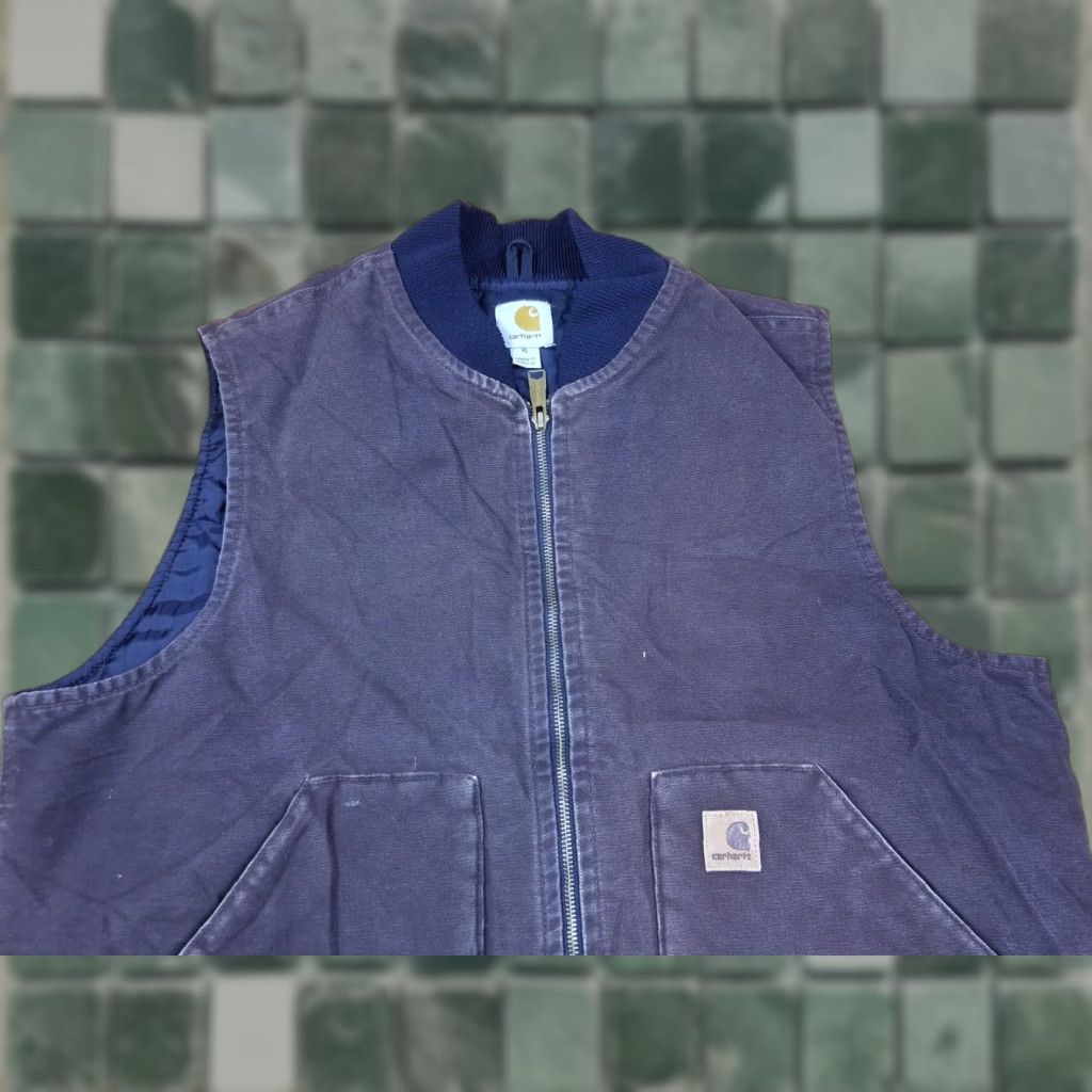 Champion VINTAGE CARHARTT BROWN DUCK QUILT LINED VEST JACKET SZ XLARGE Size US L / EU 52-54 / 3 - 1 Thumbnail