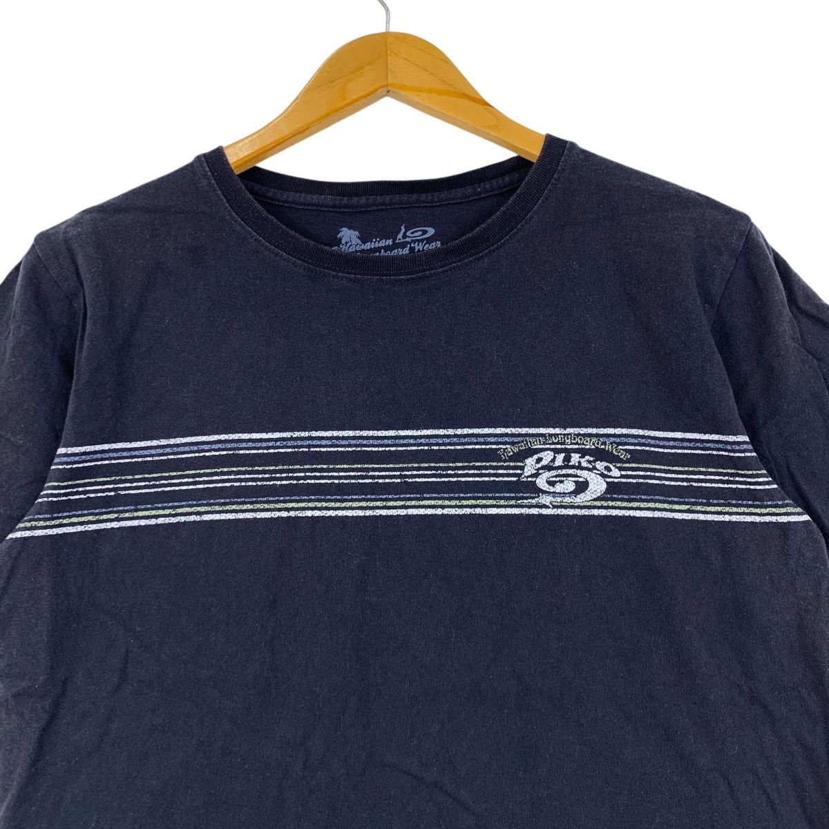 Vintage Vintage PIKO HAWAII LONGBOARD Surf Wear Tee Shirt Size M / US 6-8 / IT 42-44 - 3 Thumbnail