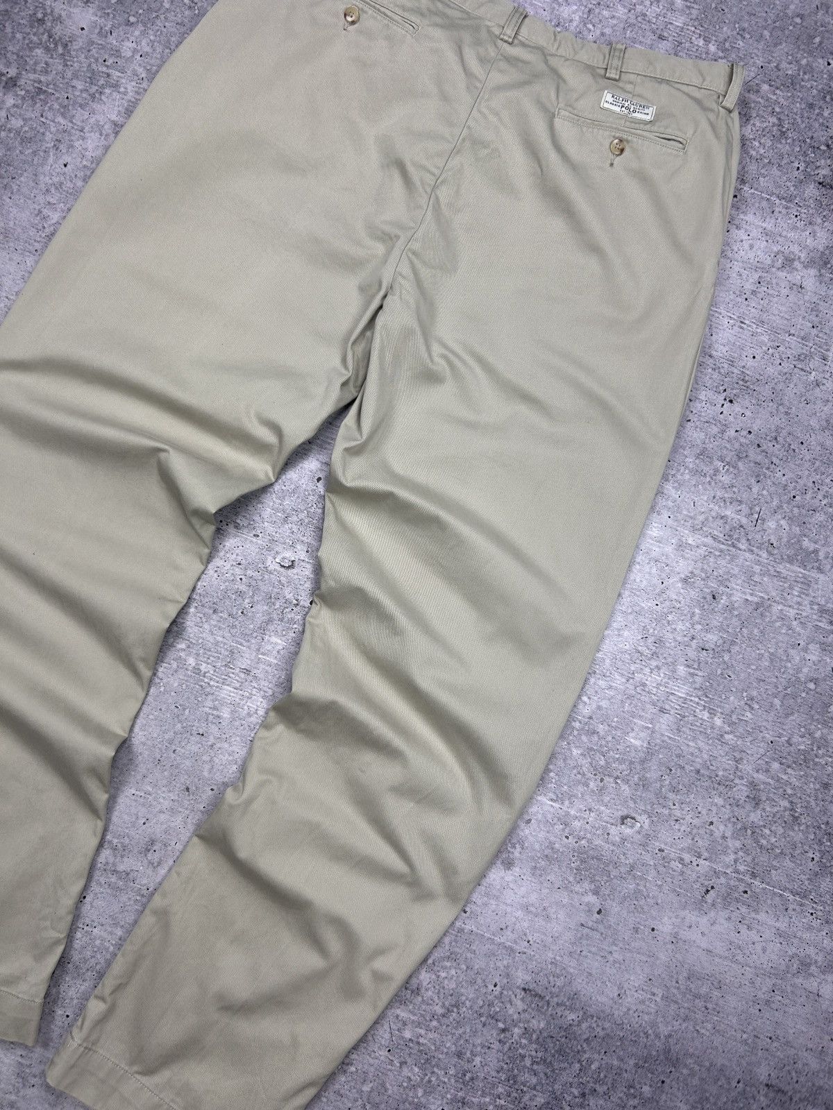 Designer × Polo Ralph Lauren × Vintage Vintage Polo Ralph Lauren Y2K Style Gordon ChinoBeige Pants Size US 38 / EU 54 - 18 Thumbnail