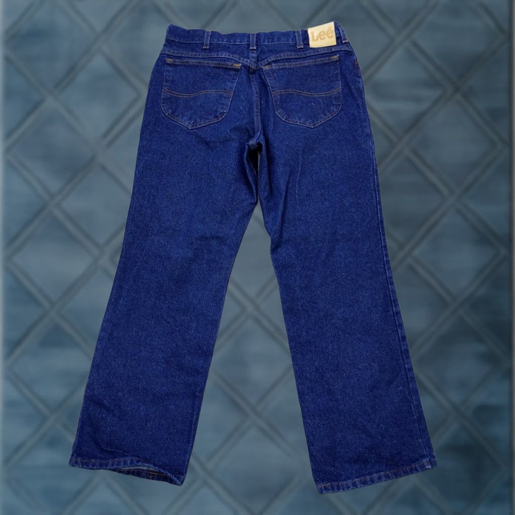 Lee VINTAGE Lee Jeans Mens 36 Blue Indigo Heavy Denim Straight Leg 5 Pocket Vtg Size US 36 / EU 52 - 1 Thumbnail