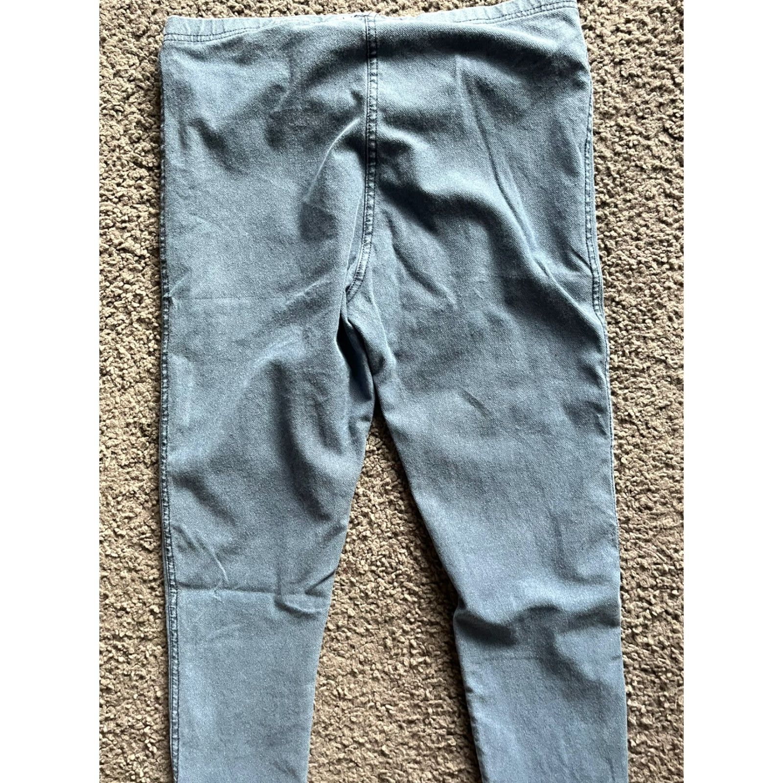 H&M H&M Leggings zip ankle Small Blue Solid waist Size 28" / US 6 / IT 42 - 4 Thumbnail