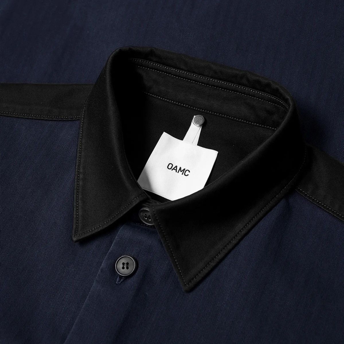 OAMC Cascade Navy Heavy Cotton Shirt Size US M / EU 48-50 / 2 - 4 Thumbnail