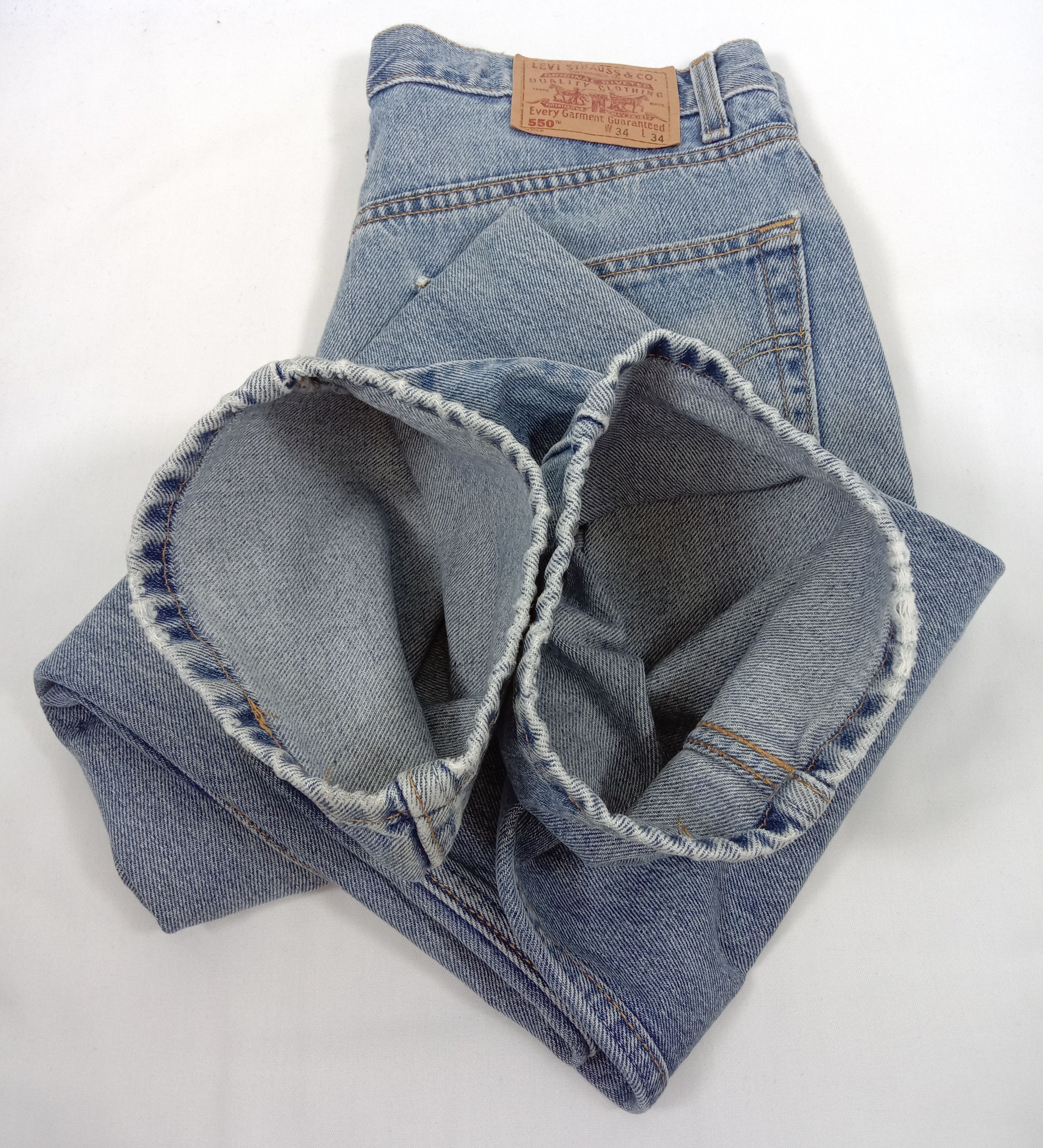 Levi's Vintage 90s Levi's 550 Jeans Blue Wash Denim Size US 34 / EU 50 - 15 Thumbnail