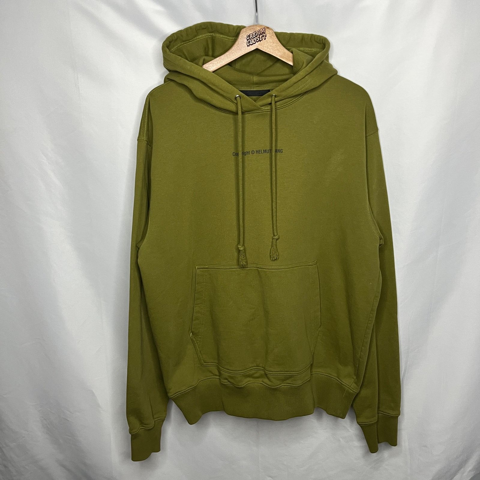 Helmut Lang 2022 Assorted Logo Print Archive Designer Olive Green M Size US M / EU 48-50 / 2 - 3 Thumbnail