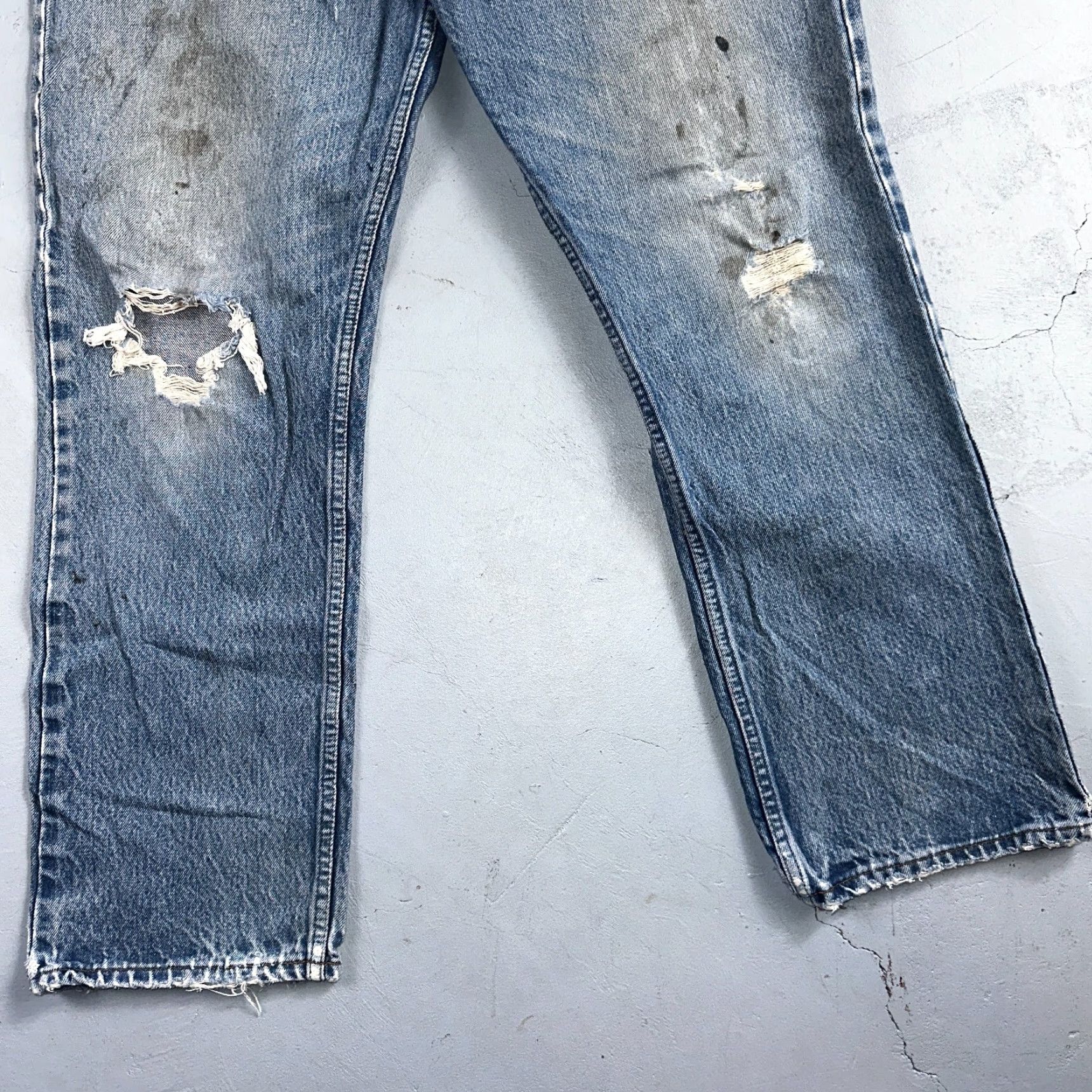 Levi's Levi's 517 Jeans Regular 34x27 Vintage 80s USA Orange Tab Bootcut Blue Denim Cotton Mens Size US 34 / EU 50 - 3 Thumbnail