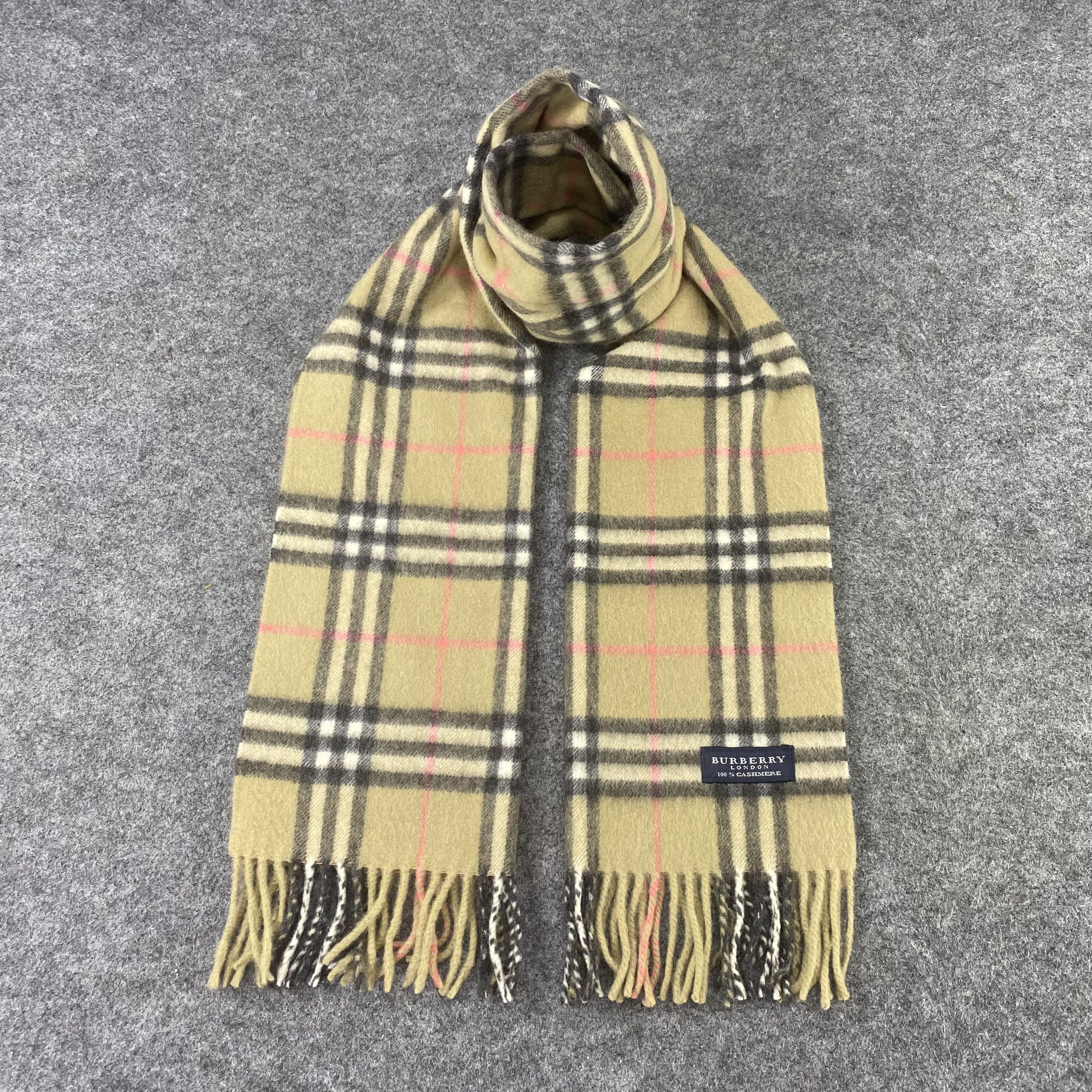 Burberry BURBERRY 💯 CASHMERE Scarf / Muffler / Neckwear -T1110 Size ONE SIZE - 1 Thumbnail