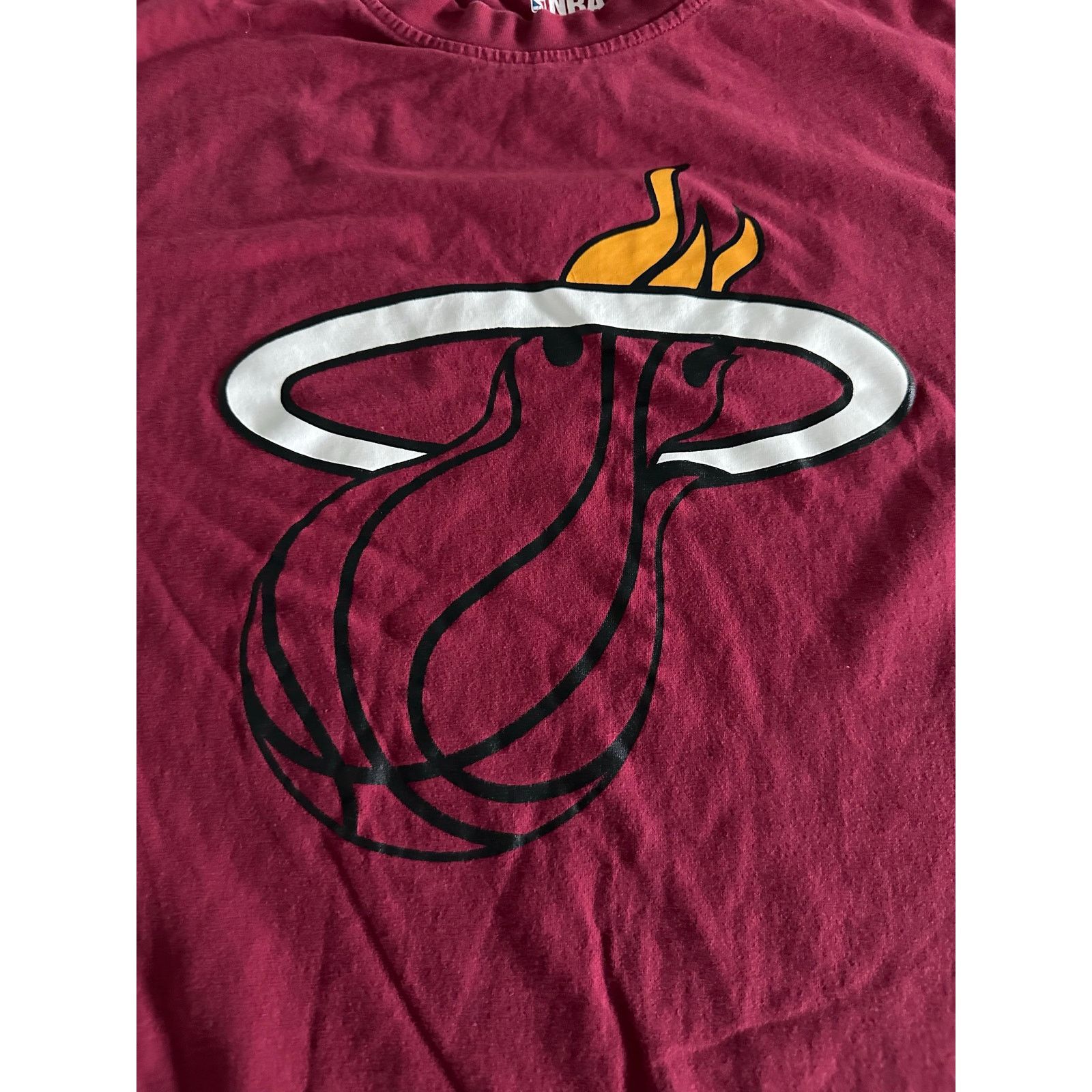 NBA NBA Miami Heat Big Logo Red Long Sleeve Crew Neck Size XL Size US XL / EU 56 / 4 - 2 Thumbnail