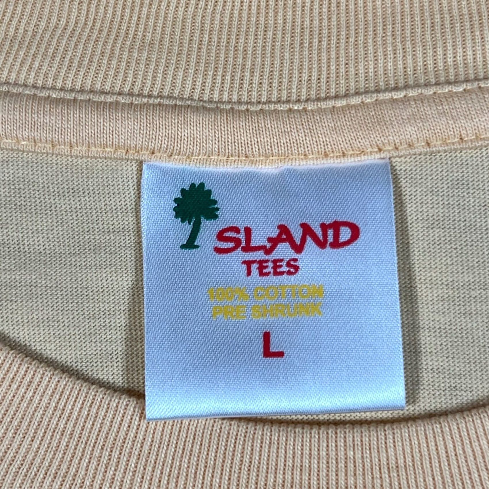 Vintage Island Tees Jamaica Large Beige Graphic Shirt Regular Men Size US L / EU 52-54 / 3 - 4 Thumbnail