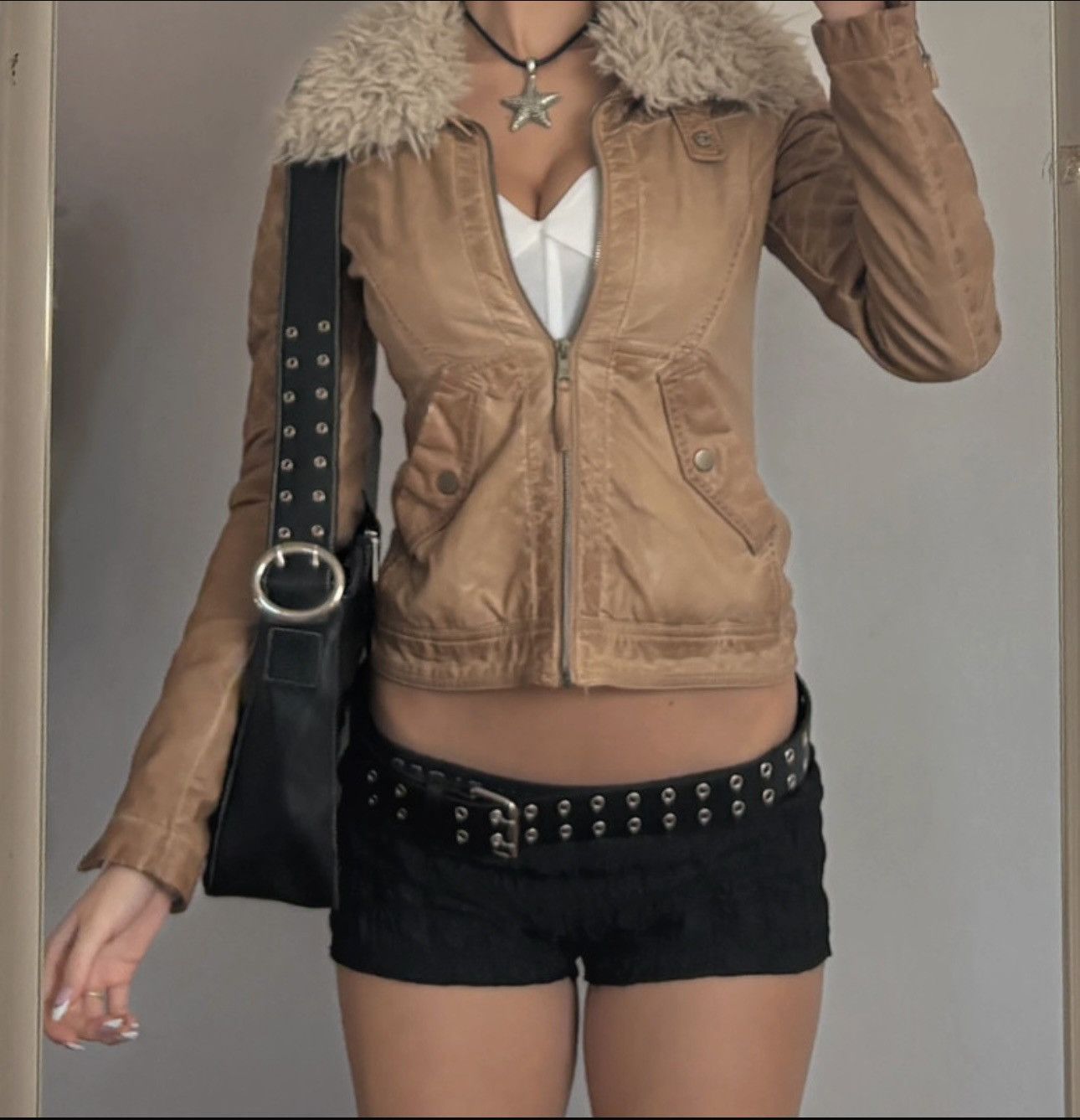 Japanese Brand Vintage Y2K Motorcycle Fur Collar Avantgarde Jacket Size US M / EU 48-50 / 2 - 4 Thumbnail