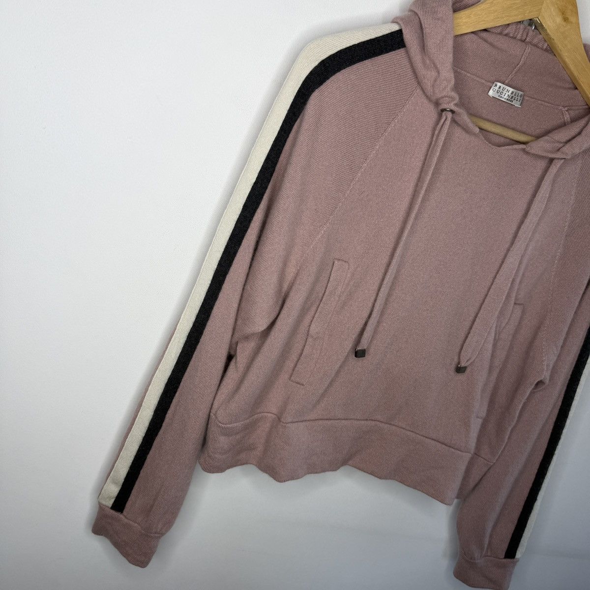 Brunello Cucinelli Brunello Cucinelli Hoodie Cashmere Pink Jumper Sweatshirt Size M / US 6-8 / IT 42-44 - 3 Thumbnail