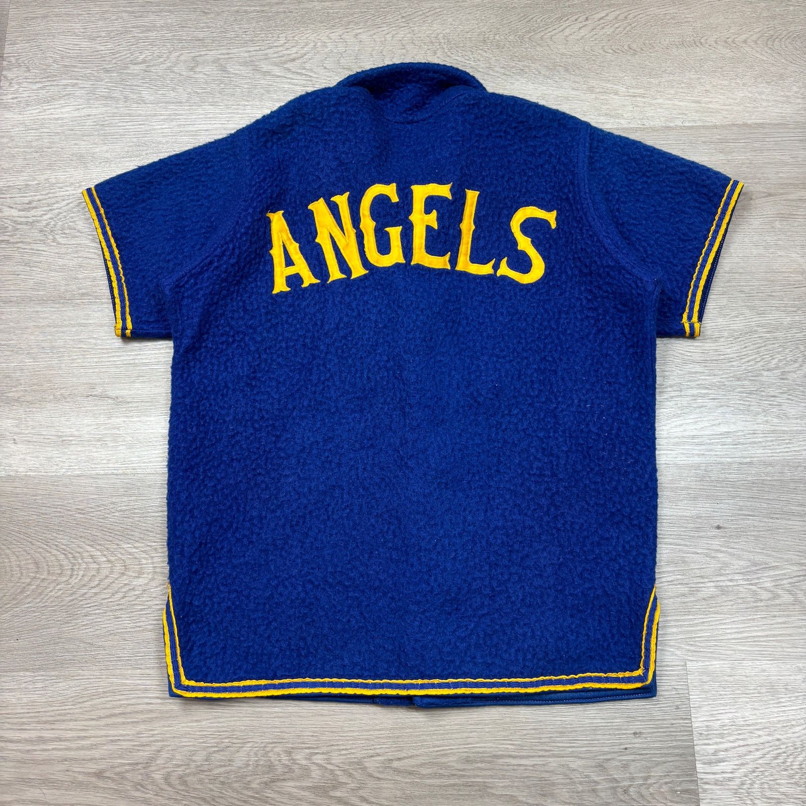 Vintage VTG 50s Empire Sporting Goods Angels QA 31 Fleece Shirt Lrg Size US L / EU 52-54 / 3 - 3 Thumbnail