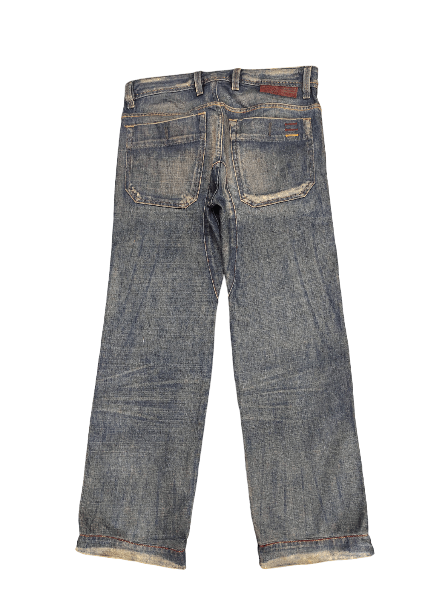 Diesel Loose Leg Diesel D Logo Distress Faded Denim Pants Y2k Size US 30 / EU 46 - 10 Thumbnail