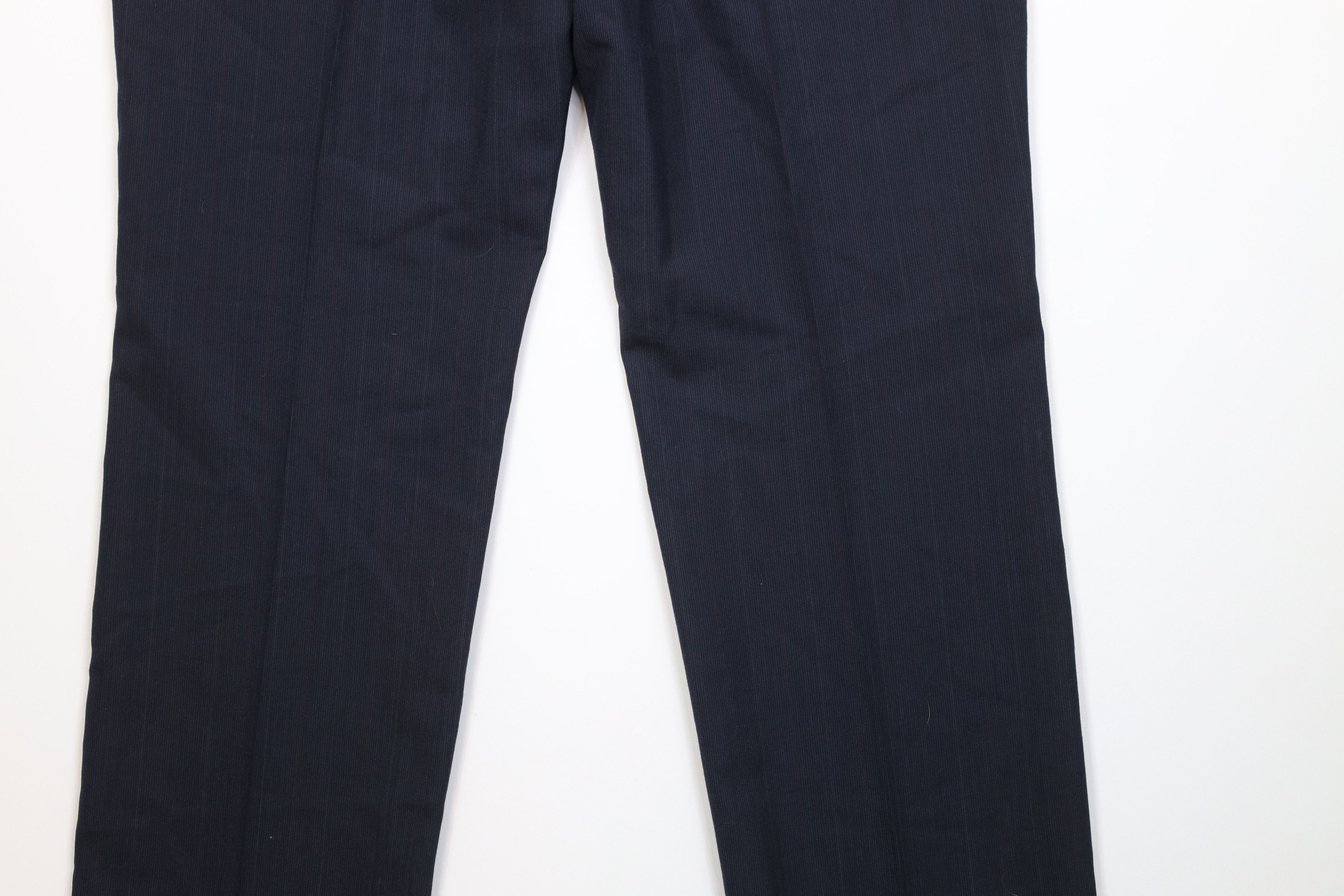 Vintage Vintage 90s Worsted Wool Blend Striped Wide Leg Chino Pants Size US 38 / EU 54 - 13 Thumbnail