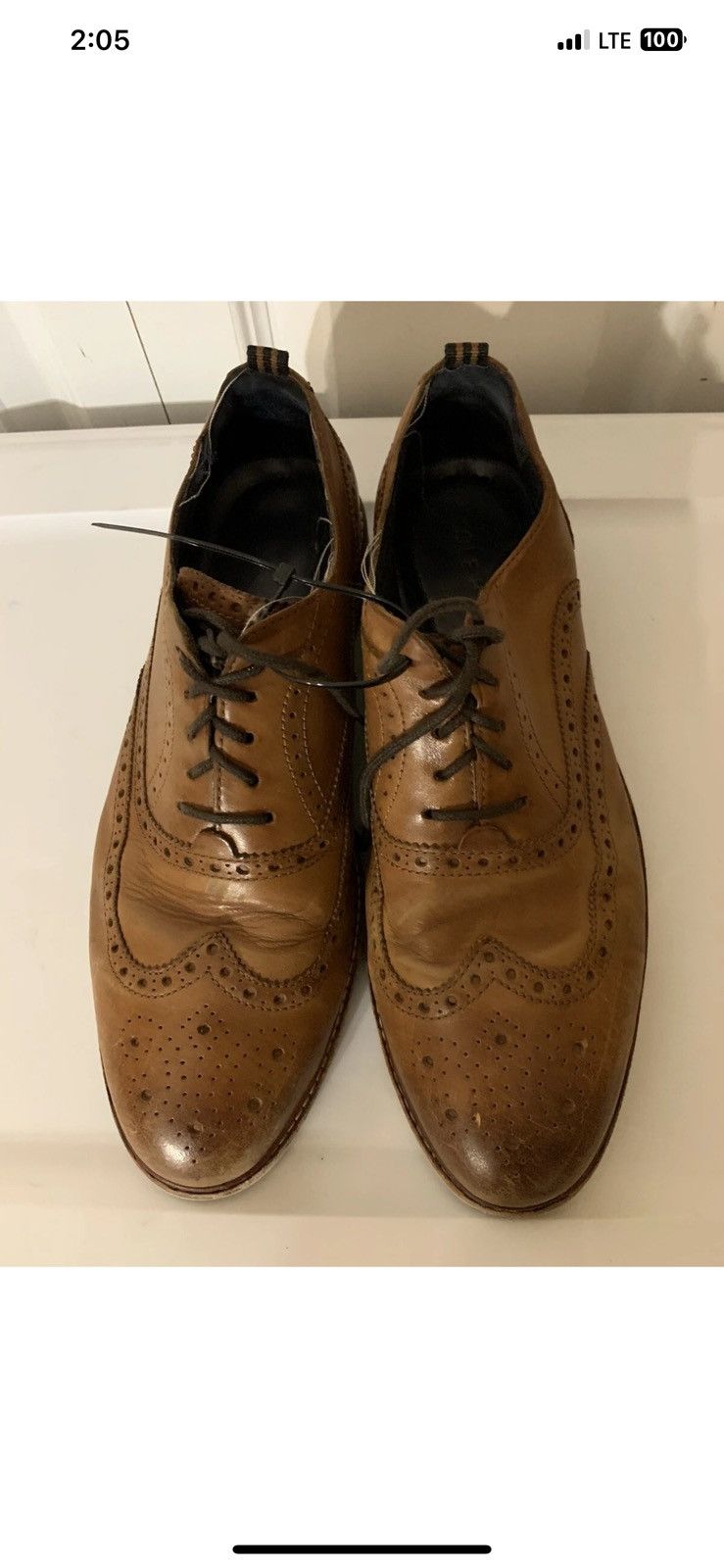Cole Haan Cole Haan mens sz 10.5M morris grand os wingtip oxfords shoe Size US 10.5 / EU 43-44 - 3 Thumbnail