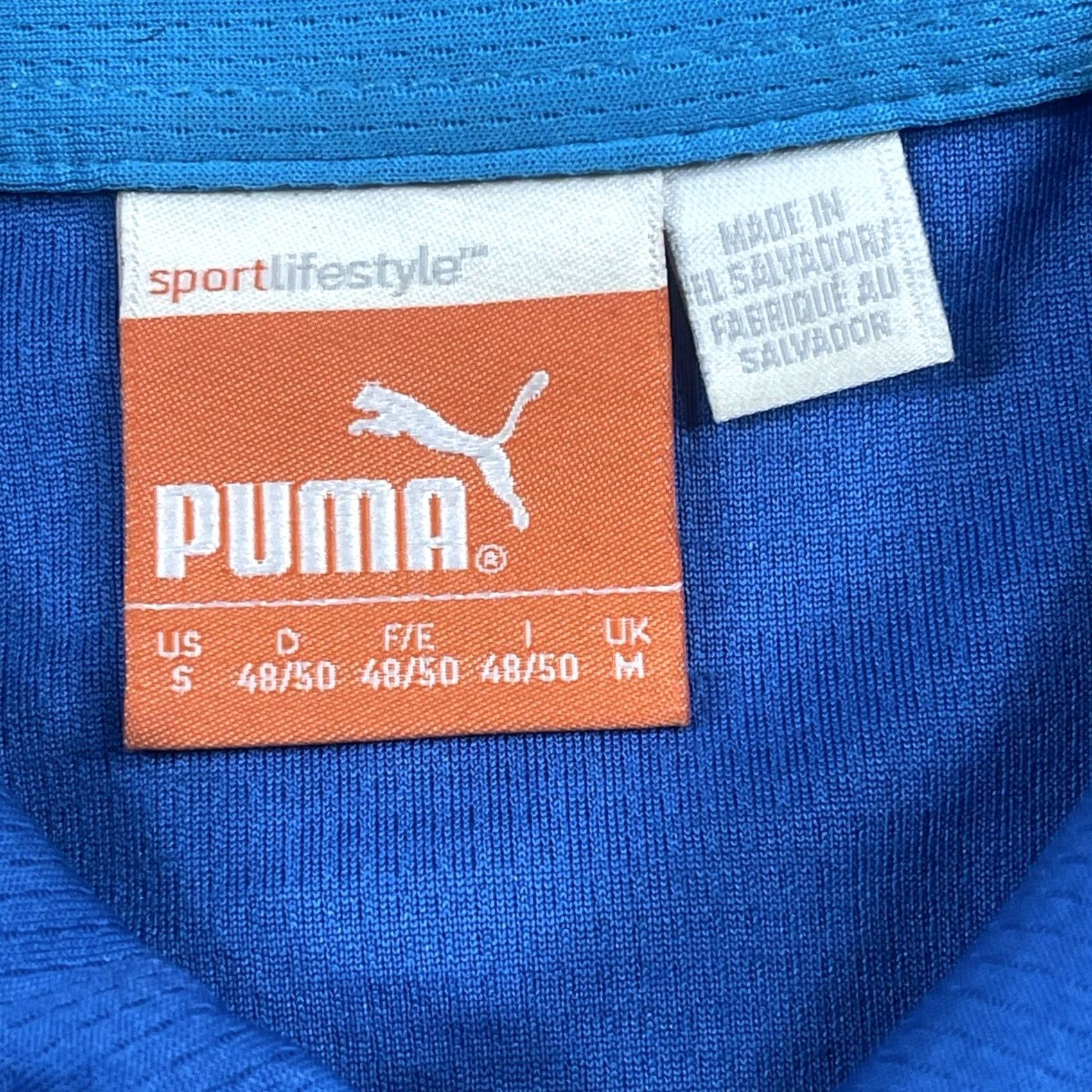 Puma PUMA Mens Small Blue Short Sleeve Polo Golf Tennis Dry Cell Polyester Shirt - Dark Fast Shipping Size US S / EU 44-46 / 1 - 7 Thumbnail