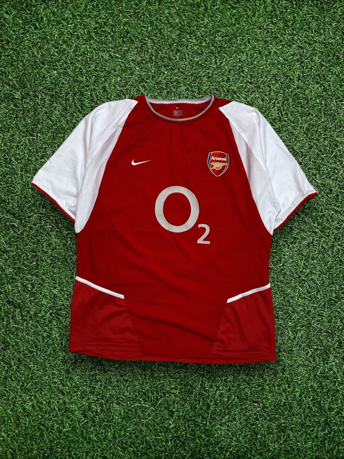 Nike Vintage Nike arsenal O2 premier league football soccer jersey ...