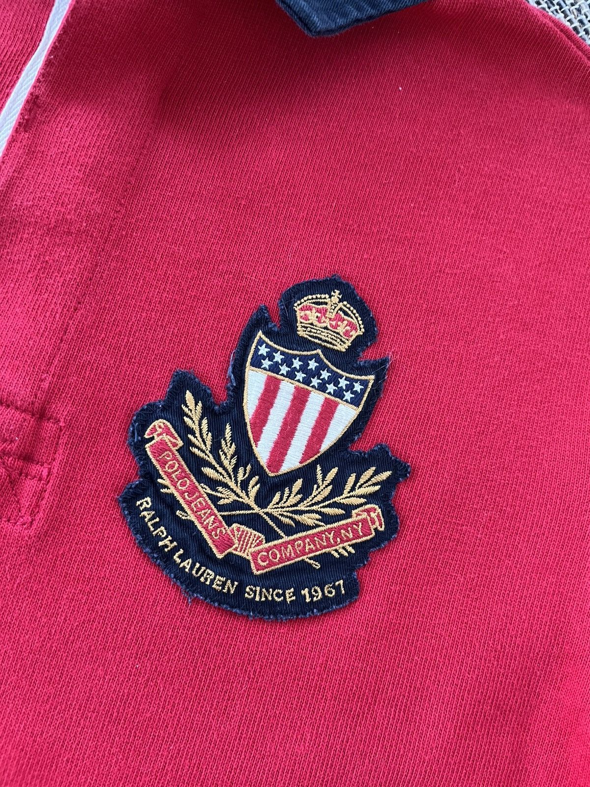 Polo Ralph Lauren Vintage Polo Ralph Lauren Red Logo Luxury Y2K Polo Tshirt Size US S / EU 44-46 / 1 - 7 Thumbnail