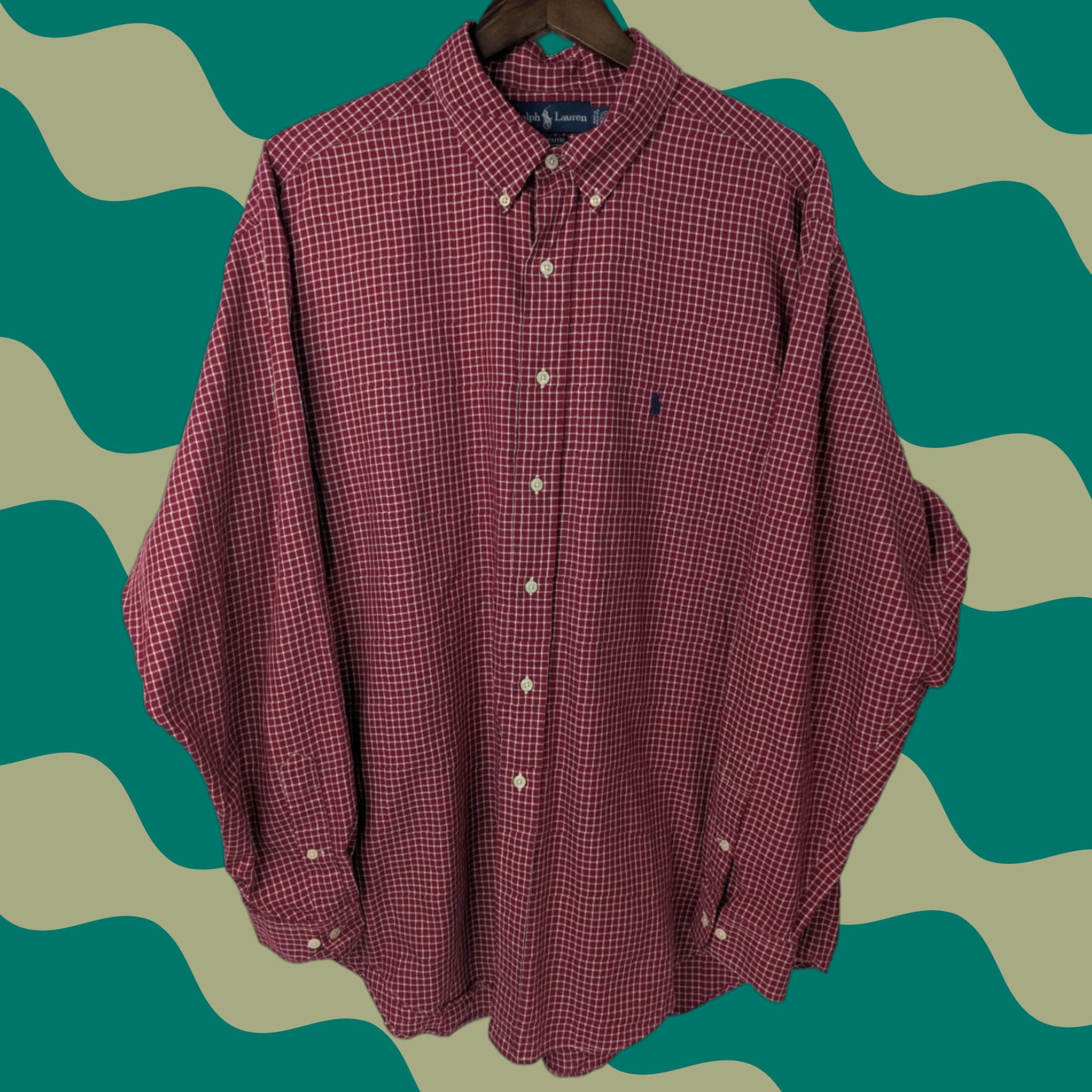 Ralph Lauren Ralph Lauren Yarmouth Shirt Mens 17.5 36/37 Red Plaid Check Button Down Preppy Shirt Size US XXL / EU 58 / 5 - 1 Thumbnail