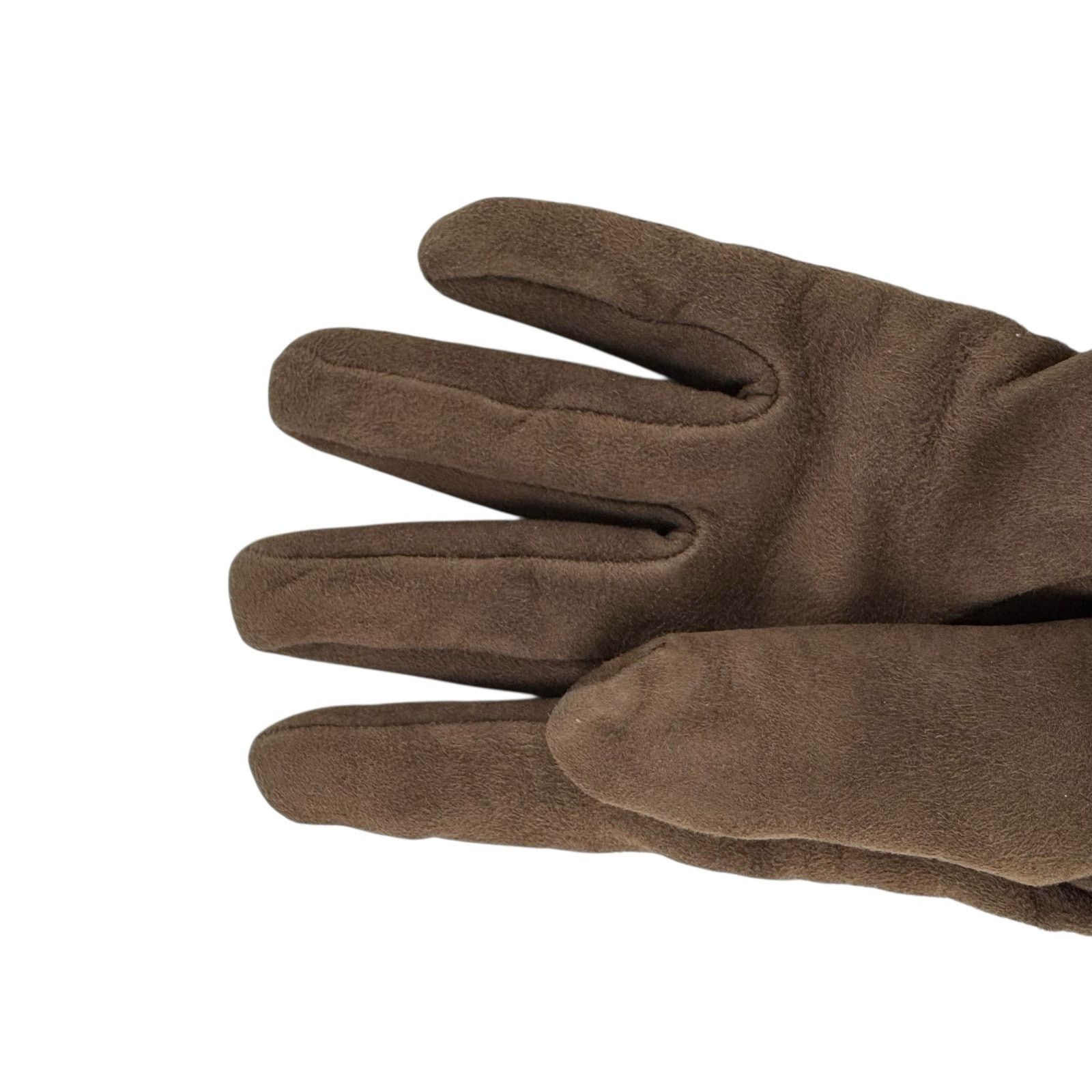 Fendi Fendi Brown Suede and Fur Gloves Size ONE SIZE - 7 Thumbnail