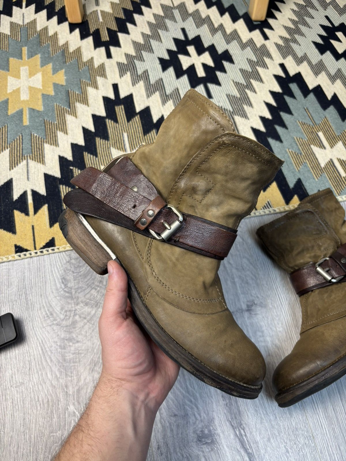 A.S.98 A.S.98 leather biker boots Y2K avant-garde Size US 7 / EU 40 - 2 Thumbnail