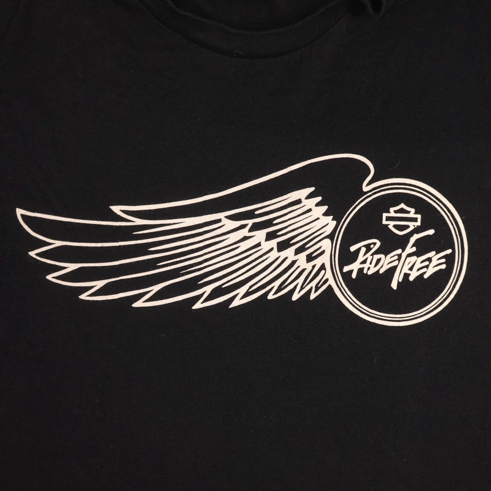 Harley Davidson Harley-Davidson Shirt Mens 2XL Black Ride Free Wing Logo Graphic Short Sleeve T-Shirt Mens Size US XXL / EU 58 / 5 - 5 Thumbnail