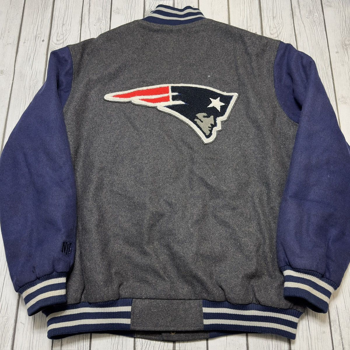 NFL Vintage New England Patriots varsity jacket Size US XXL / EU 58 / 5 - 2 Thumbnail