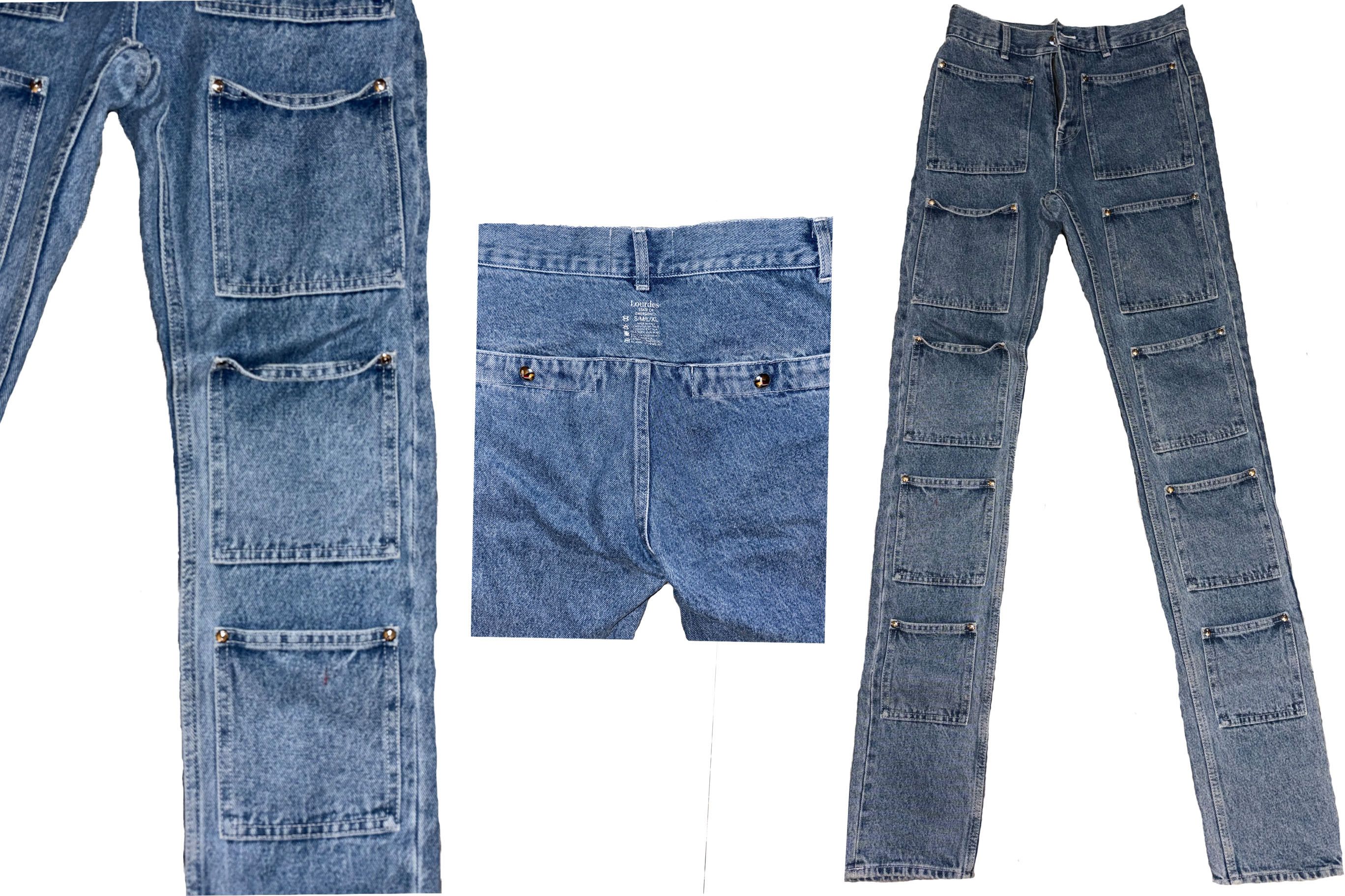 Lourdes Lourdes New York Multi-pocket Denim Skinny Jean Size 25" / US 0 / IT 36 - 4 Thumbnail