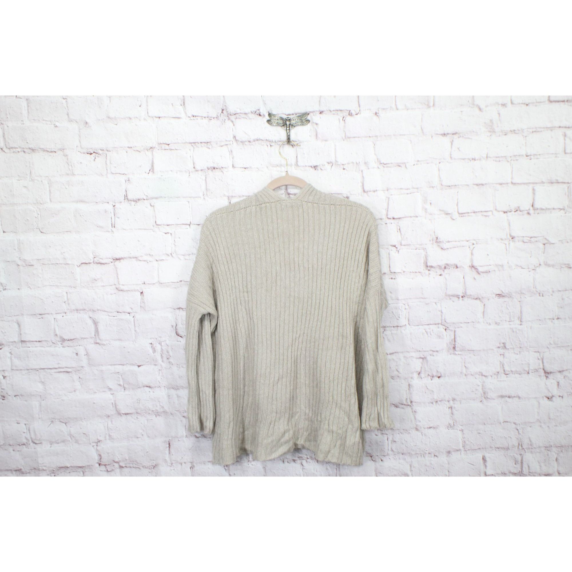 L.L. Bean Wooden Ships Wool Blend Open Cardigan Sweater S/M Size S / US 4 / IT 40 - 4 Thumbnail
