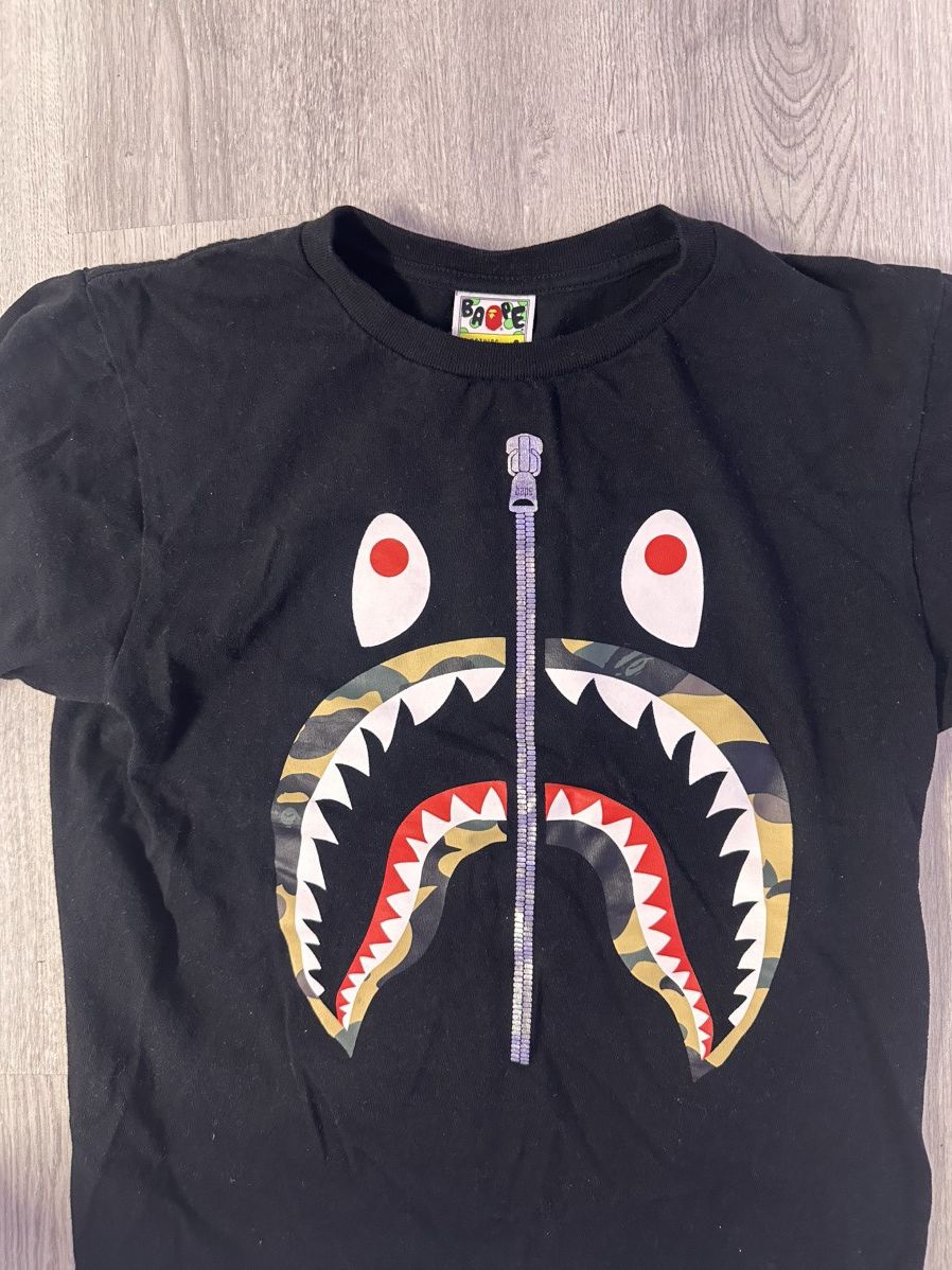 Bape Bape shark tee Size US S / EU 44-46 / 1 - 1 Thumbnail