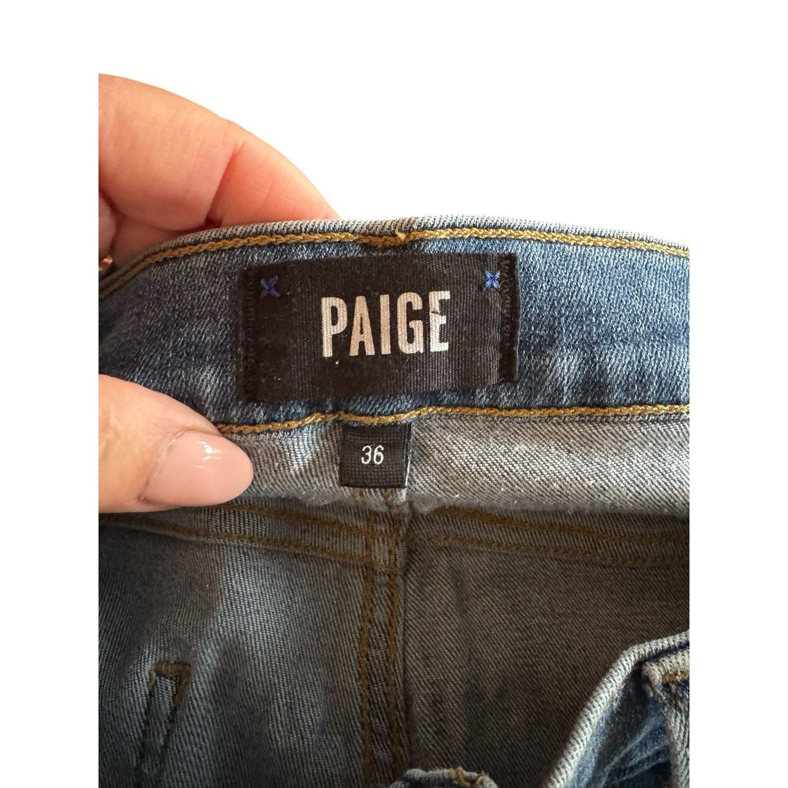 Paige Paige Federal Cartwright Medium Wash Jeans 36 X 30 Size US 36 / EU 52 - 8 Thumbnail