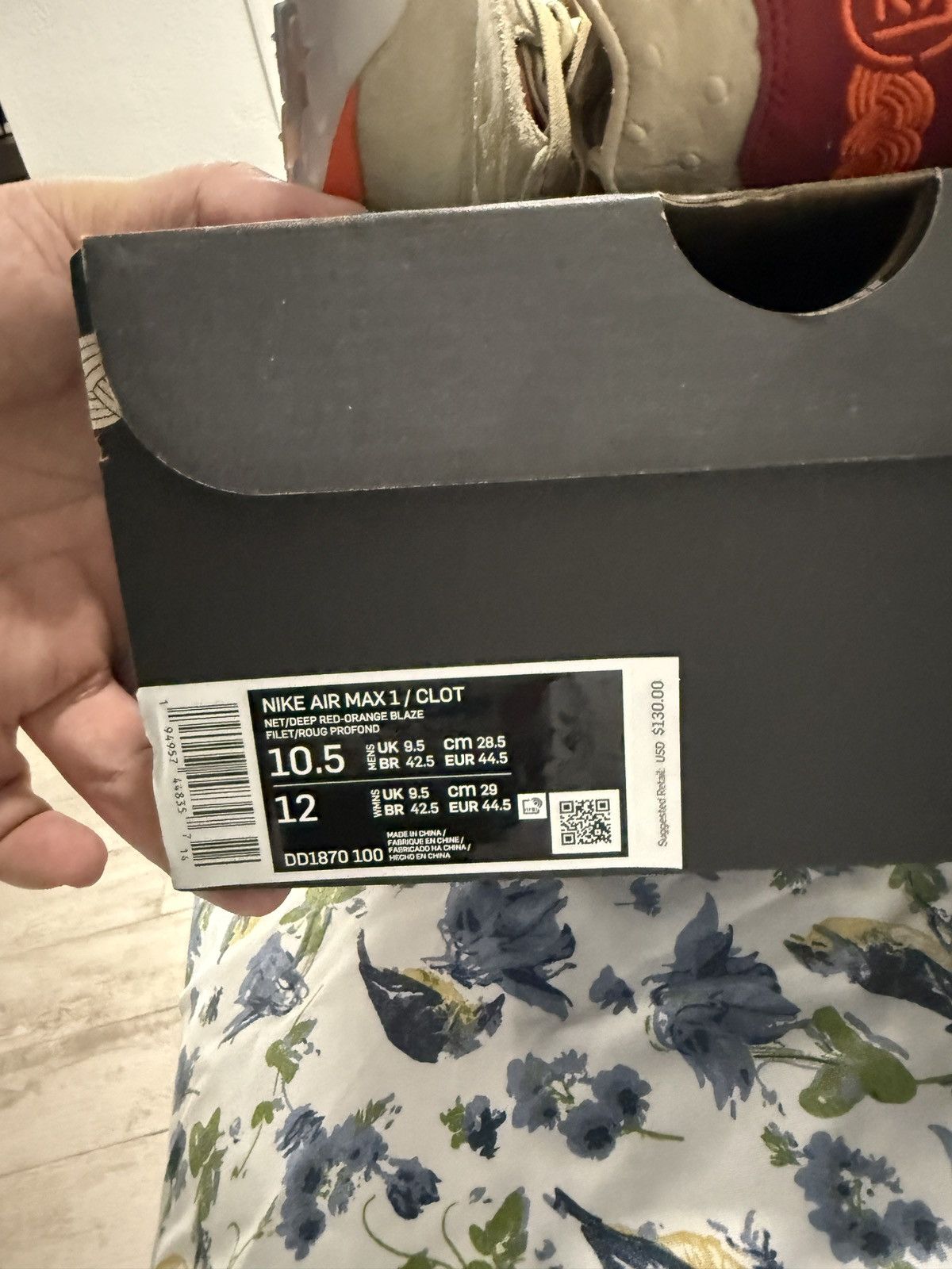 CLOT × Nike Nike Air Max 1 Clot Size US 10.5 / EU 43-44 - 4 Thumbnail