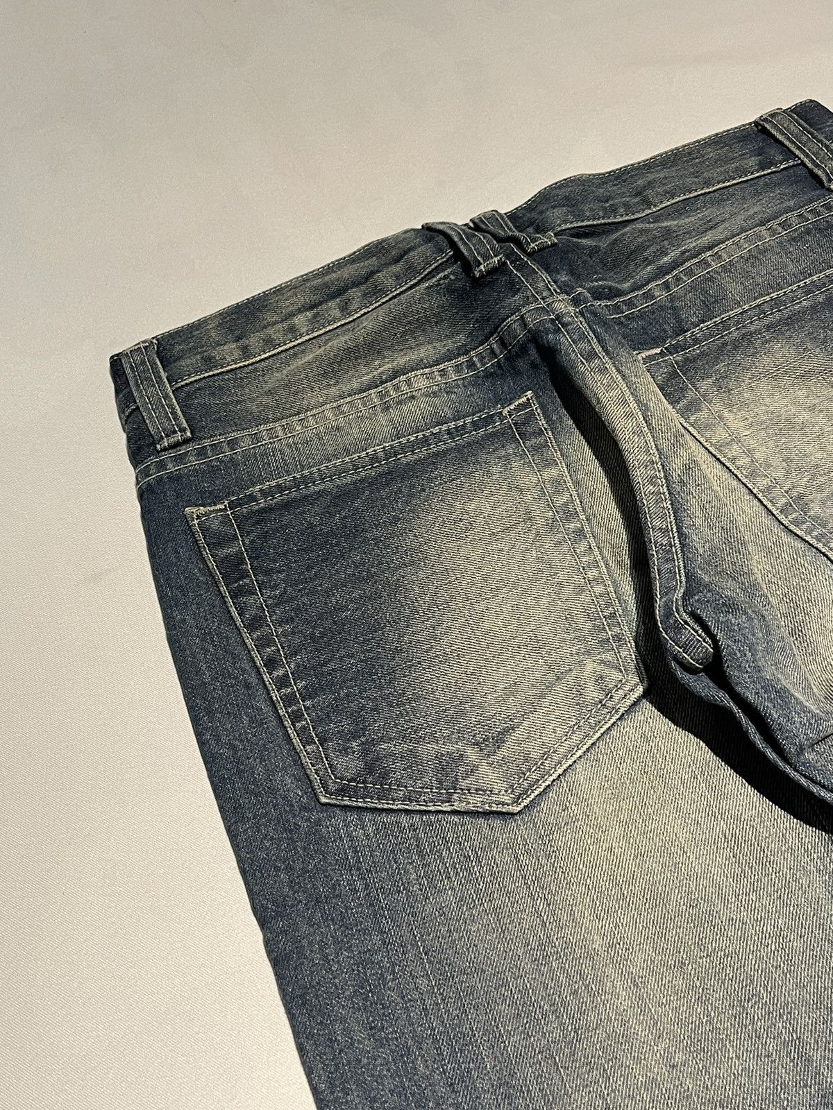 Japanese Brand × Jean CUSTOM FLARED JEAN JAPANESEBRAND DISTRESSED DENIM PANT W30 Size US 30 / EU 46 - 7 Thumbnail