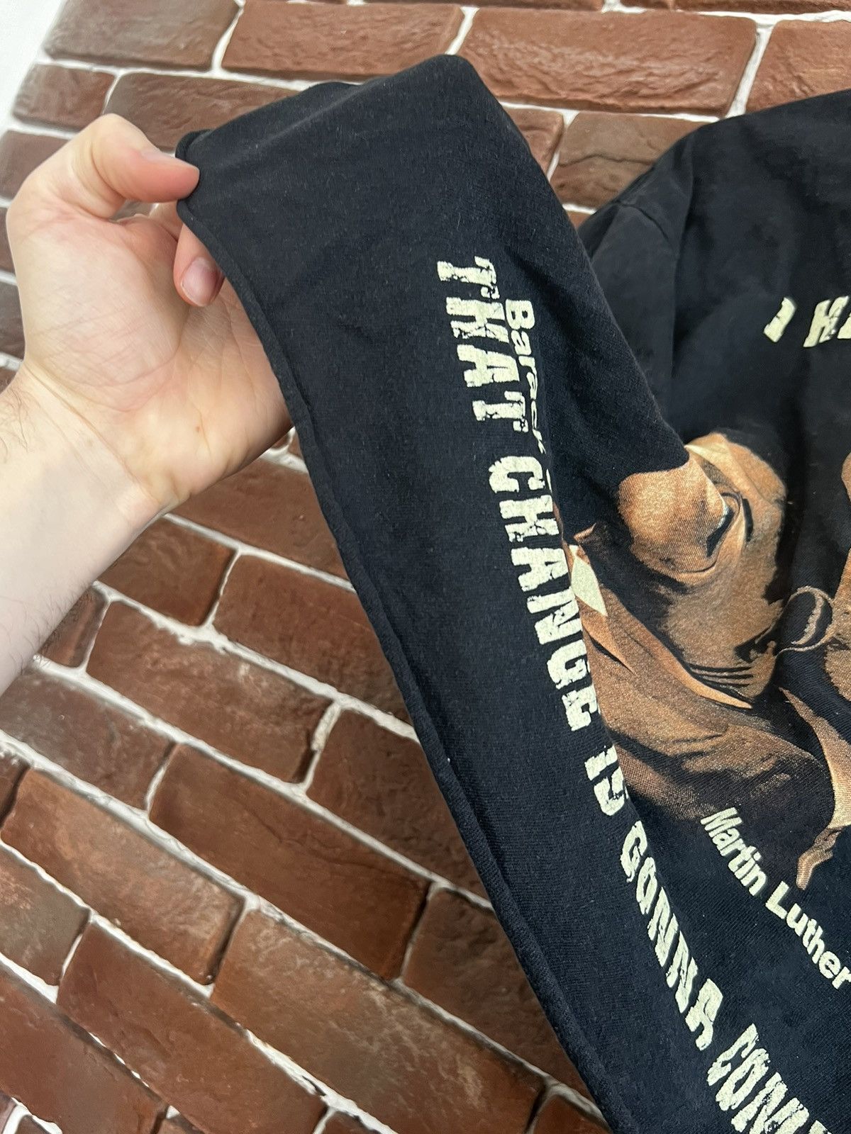 Rap Tees vintage 2000s martin luther KING barack OBAMA rap tee art Size US M / EU 48-50 / 2 - 5 Thumbnail