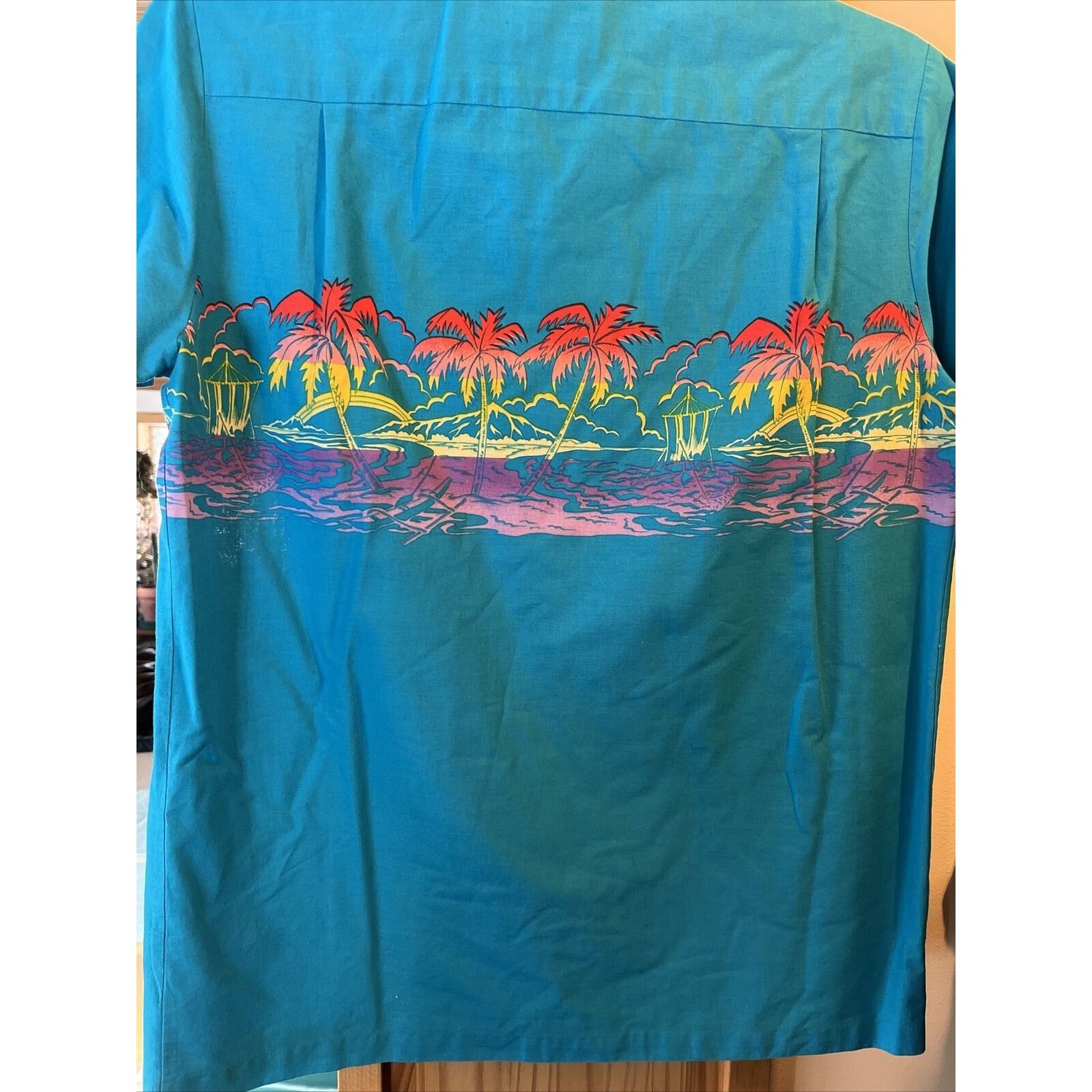 Other Malihini VTG Men M Blue Tropical Print Cotton Hawaiian Shirt Size US M / EU 48-50 / 2 - 10 Thumbnail