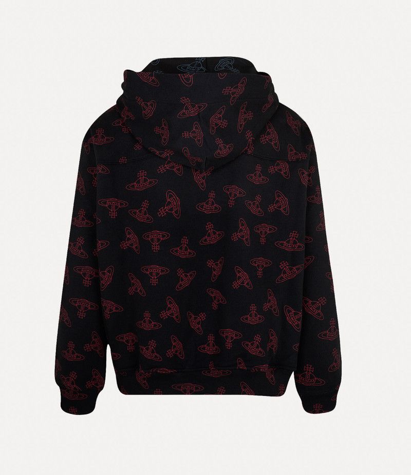 Vivienne Westwood o1srvl11e0326 Fresh Hoodie in Black/Red Size US XL / EU 56 / 4 - 2 Thumbnail