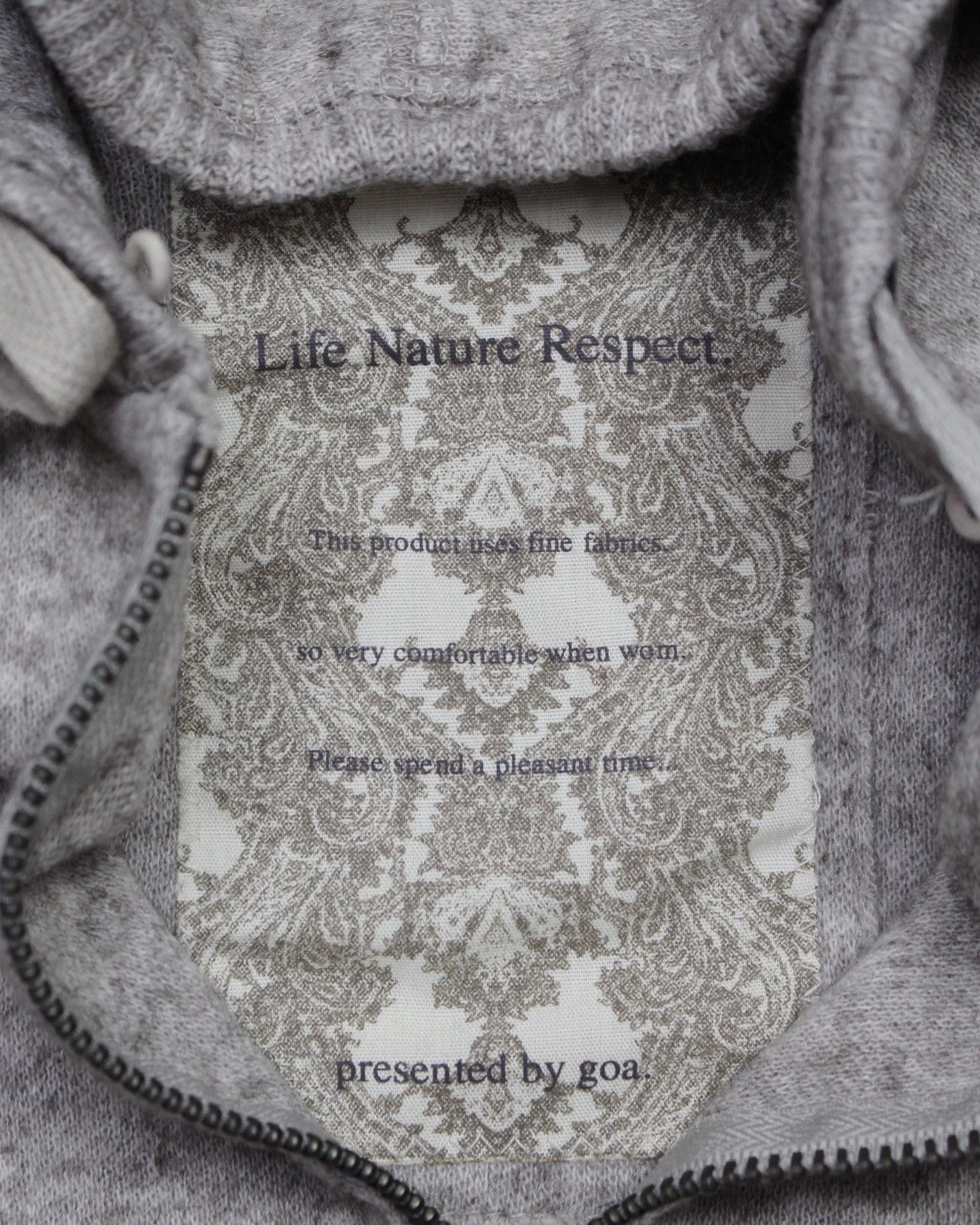 GOA 2000S GOA “LIFE NATURE RESPECT” WOOL ZIP HOODIE Size US S / EU 44-46 / 1 - 8 Thumbnail