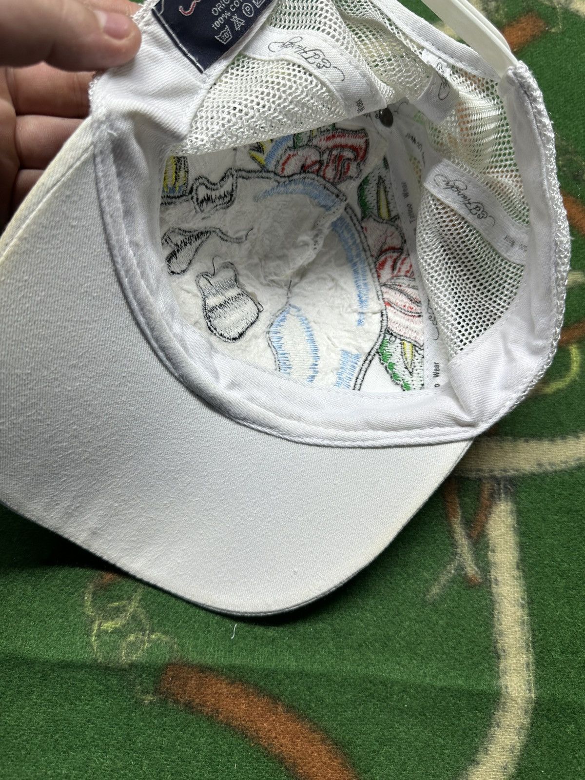 Ed Hardy Ed Hardy Tattoo Y2K Vintage Skull Roses Trucker Hat Size ONE SIZE - 10 Thumbnail