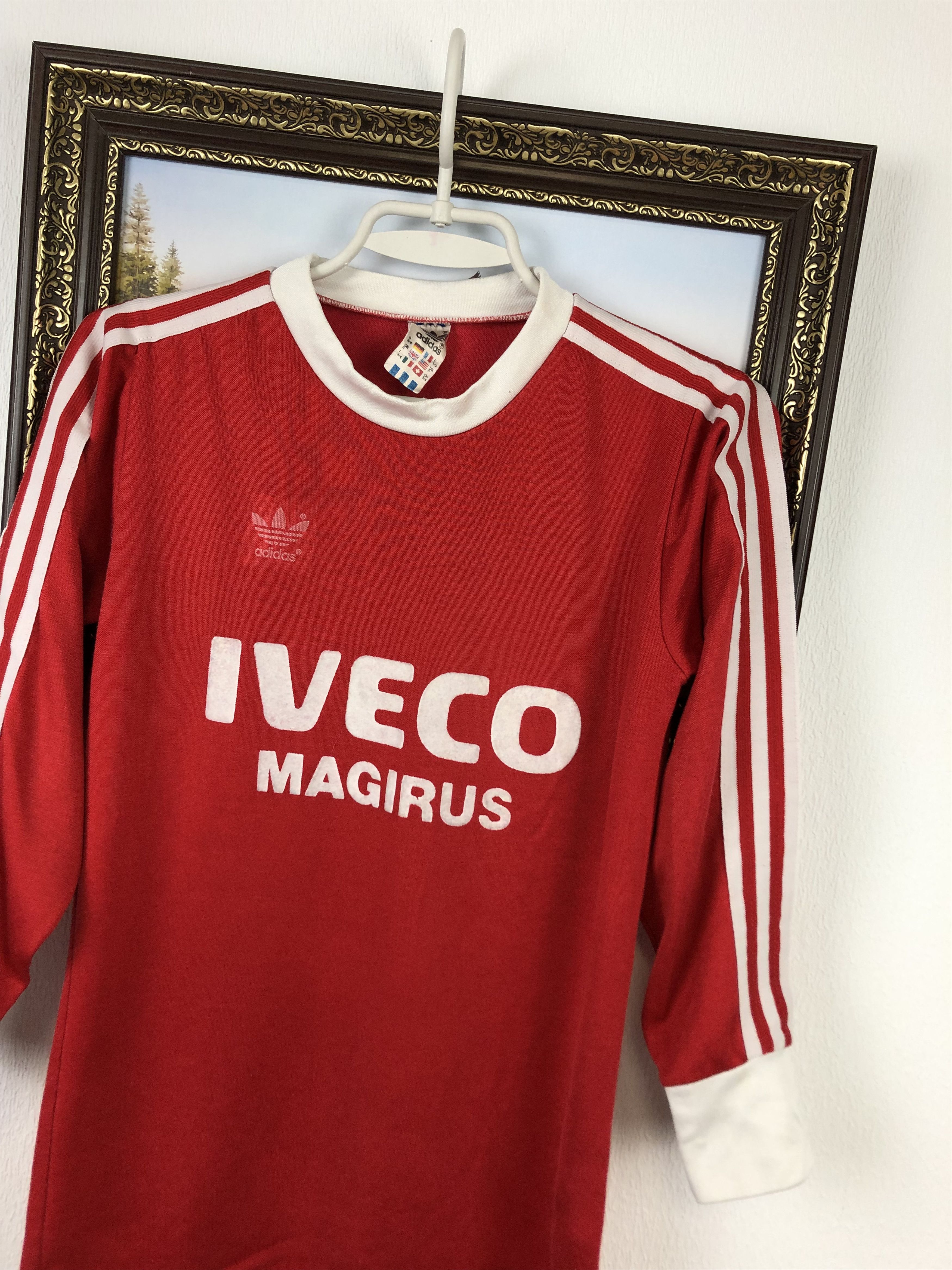 Adidas Bayern Munich football shirt 1982 #11 Long Sleeve Jersey Size US XXS / EU 40 - 4 Thumbnail