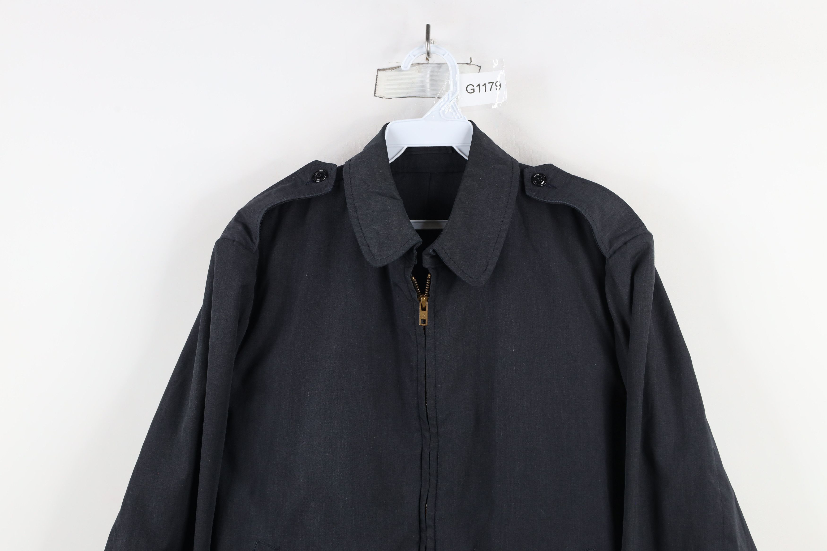 Vintage Vintage 70s 80s Military Officer Windbreaker Jacket Blue USA Size US L / EU 52-54 / 3 - 2 Thumbnail