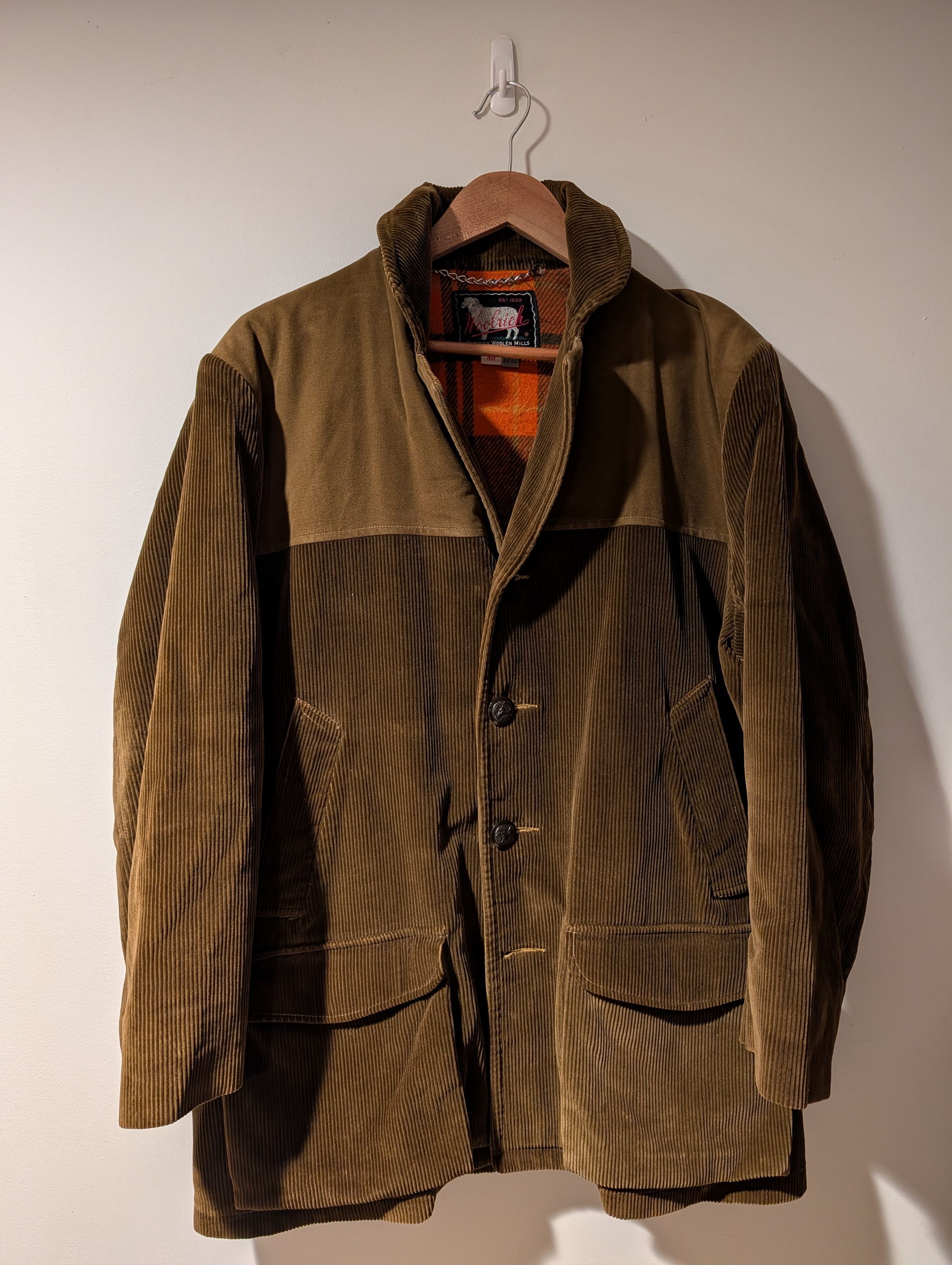 Woolrich Woolen Mills Vintage 1950s Woolrich Mackinaw Hunting Jacket Sz 40 Wool Size US L / EU 52-54 / 3 - 1 Thumbnail