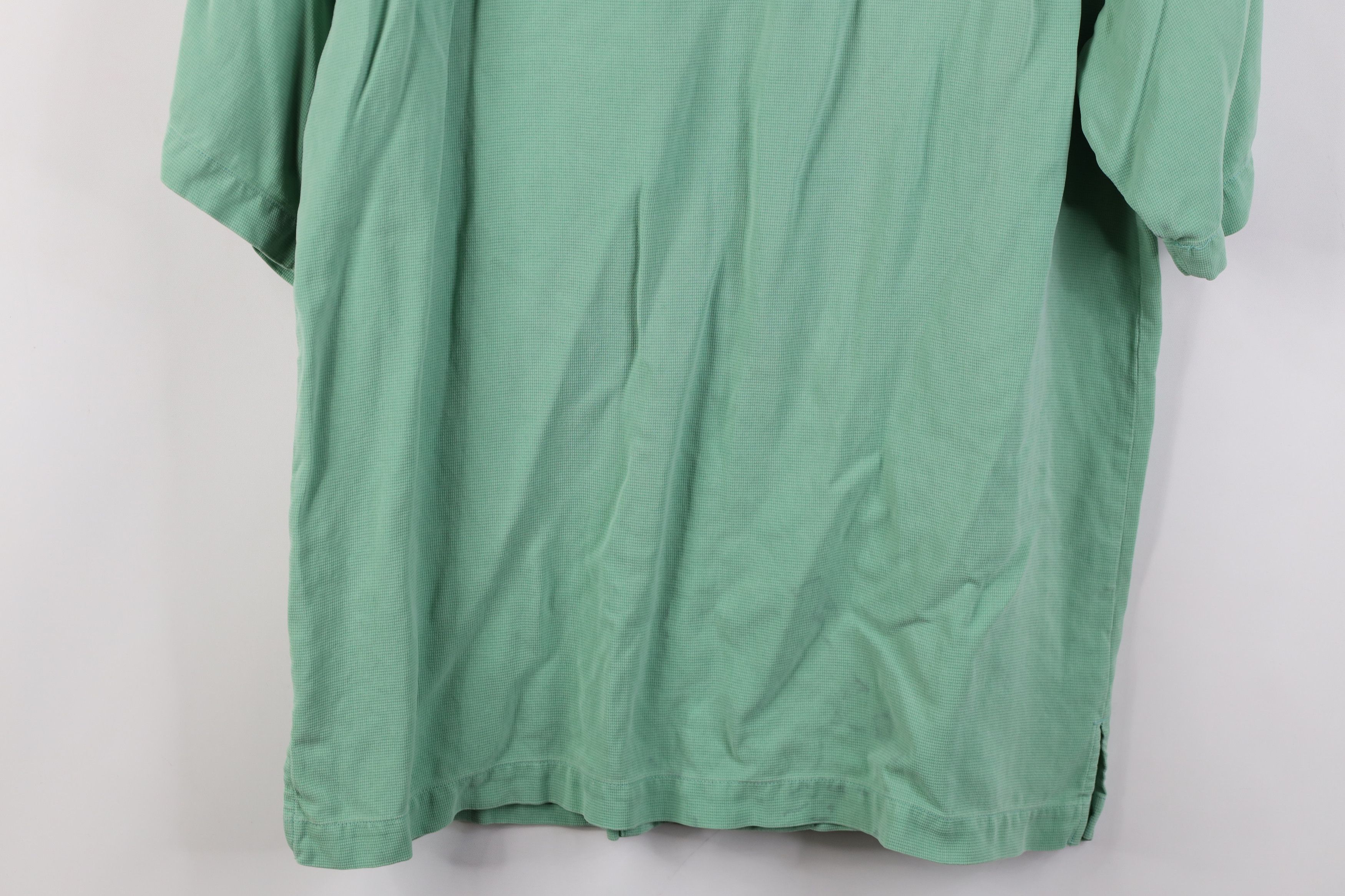 Tommy Bahama Vintage 90s Tommy Bahama Looped Collar Button Shirt Green Size US M / EU 48-50 / 2 - 16 Thumbnail