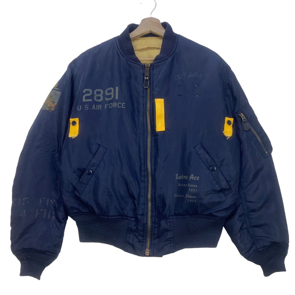 Avirex Avirex 2891 US Air Force Sabre Ace MA-1 Bomber Jacket Size US S / EU 44-46 / 1 - 1 Thumbnail