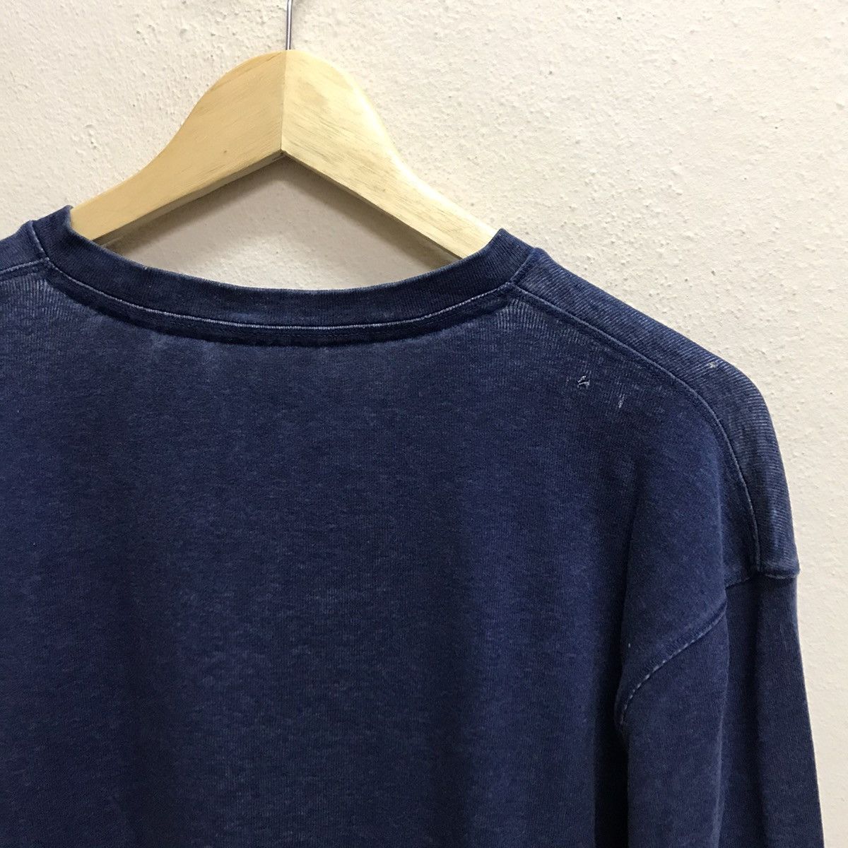 DKNY × Japanese Brand Vintage DKNY Distressed Longsleeve Open Colar Shirt Size US L / EU 52-54 / 3 - 12 Thumbnail