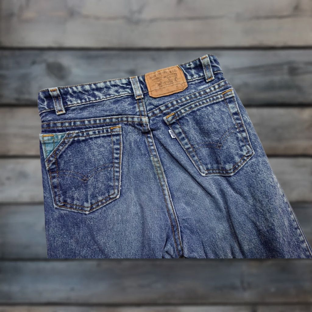 Levi's VINTAGE Levi’s 525 Jeans Womens 26x30 Blue Acid Wash High Waist Tapered 90s Damen Womens Jeans 26in 30in Blue Acid Wash 5-Pocket Denim Stretch? Size 26" / US 2 / IT 38 - 1 Thumbnail
