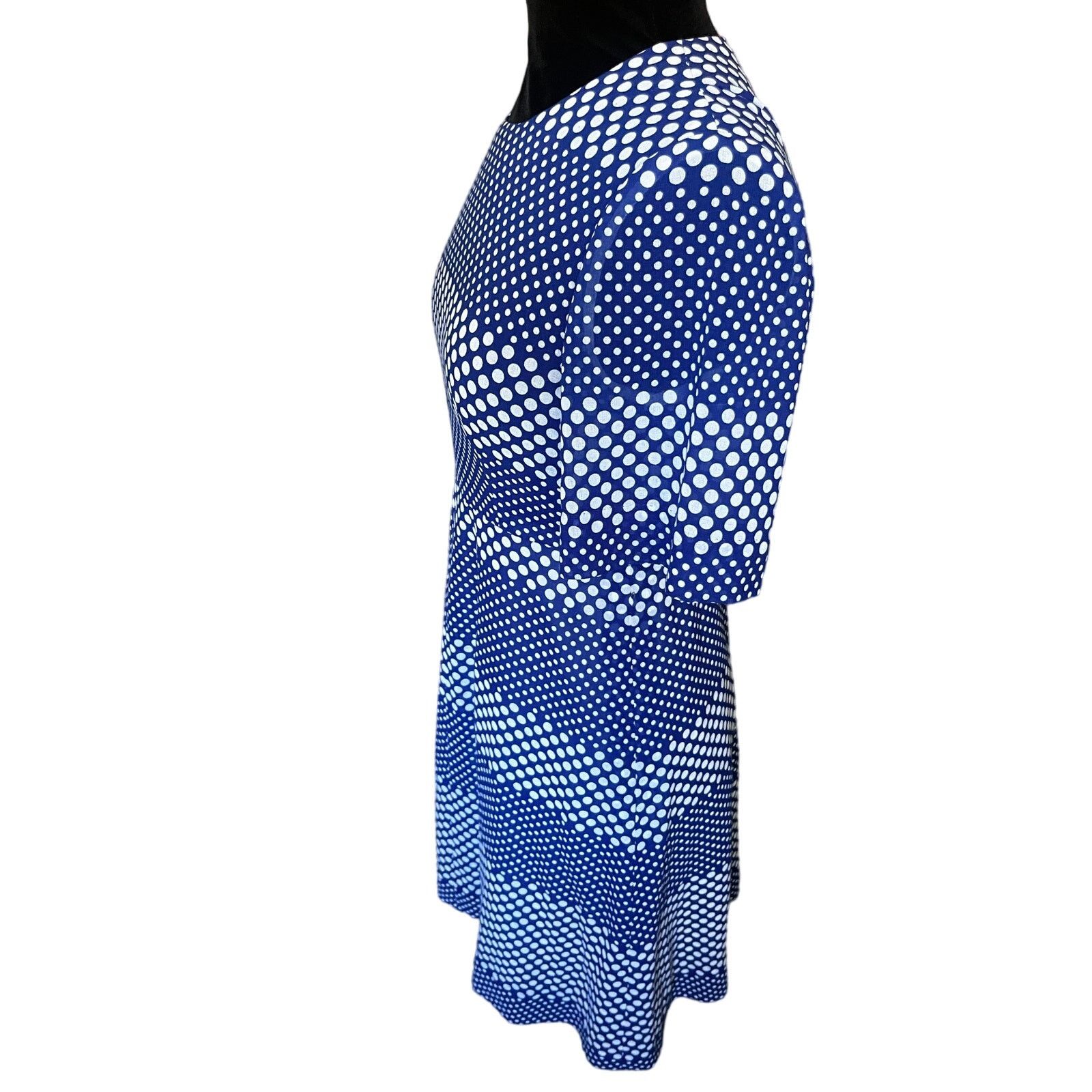 Vintage Vintage 70’s Blue Polka Dot Fit and Flare Dress Geek Small Size S / US 4 / IT 40 - 5 Thumbnail