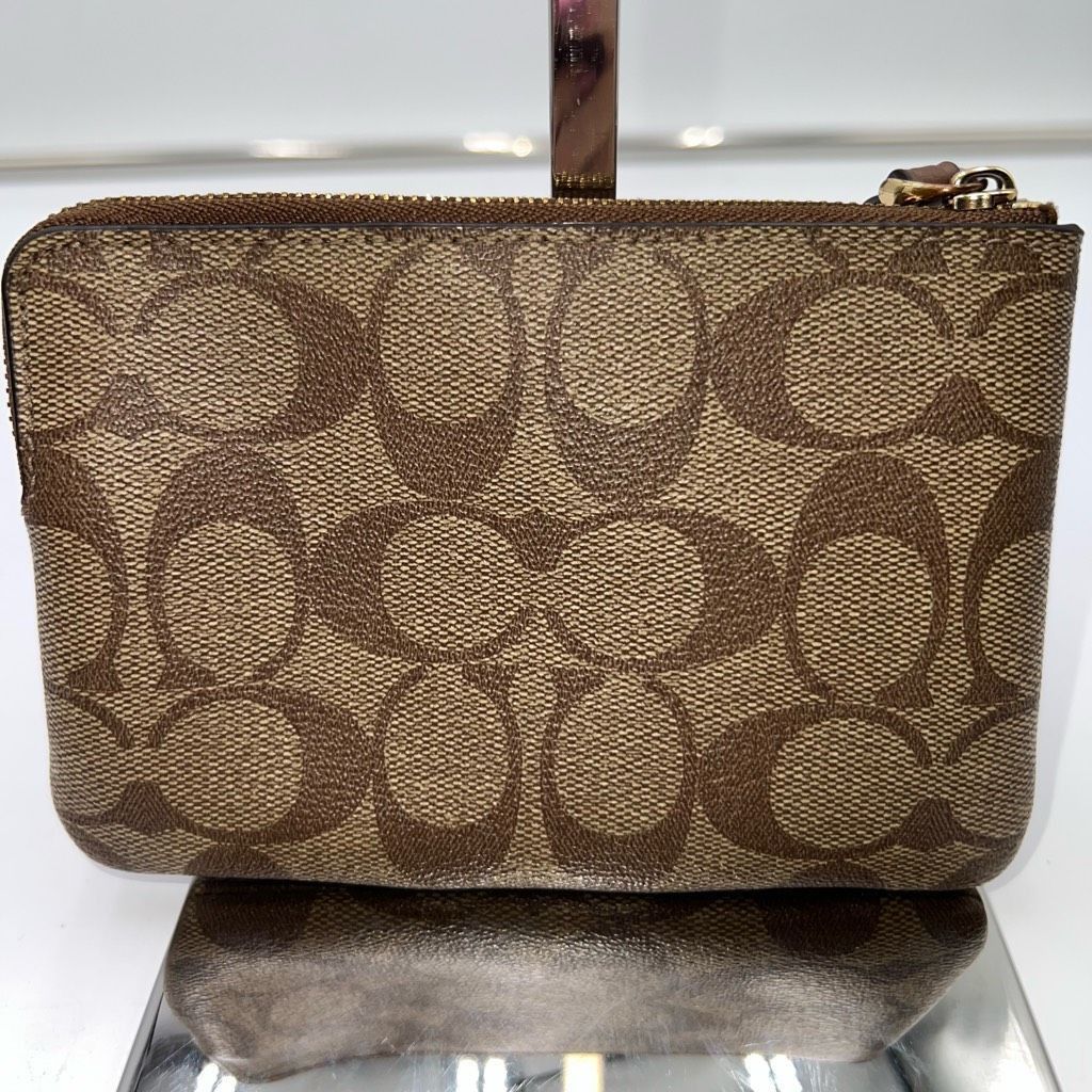 Coach Coach Small Zip Signature Wristlet Size ONE SIZE - 2 Thumbnail