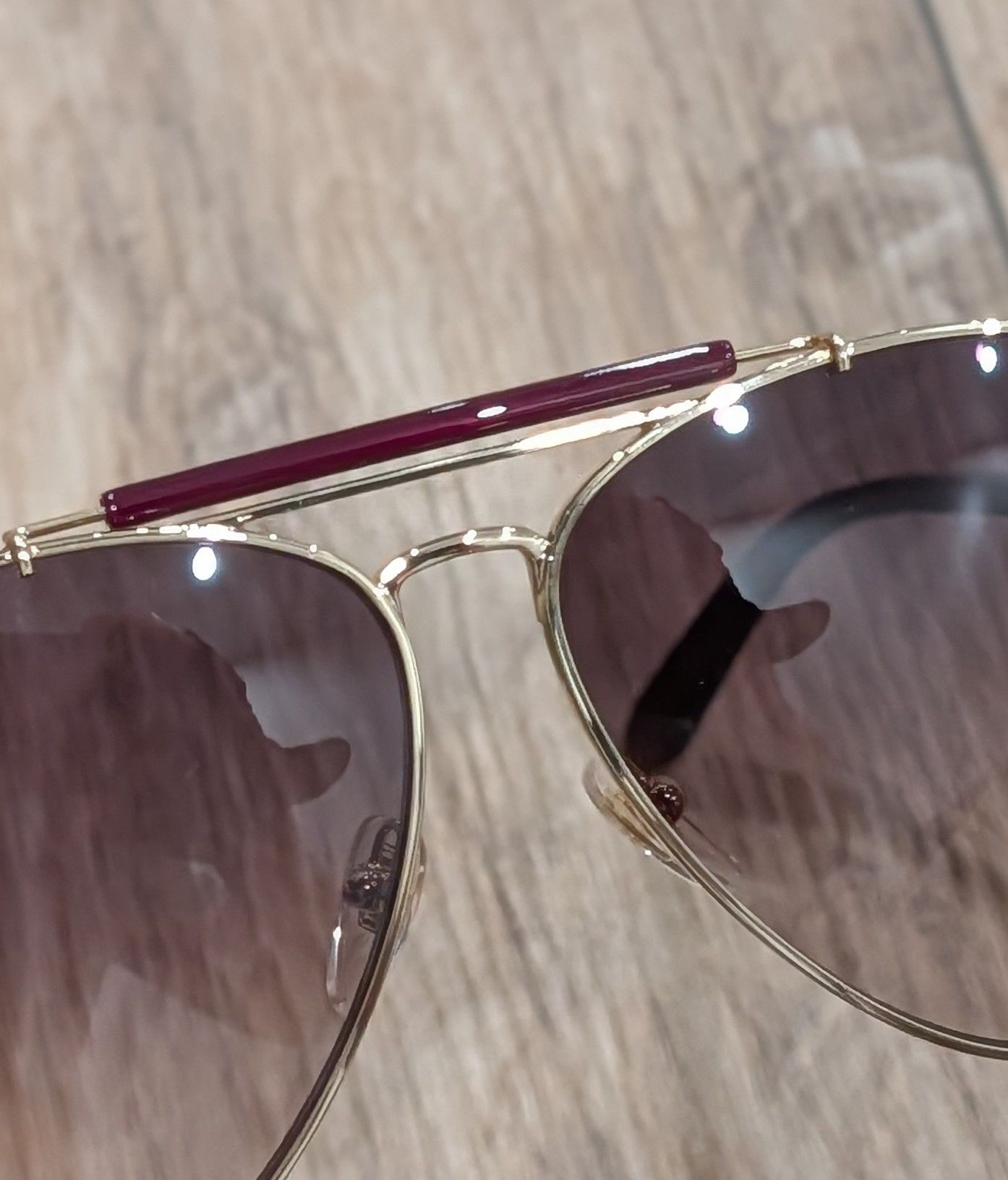 Gucci $520 Mens Authentic GUCCI 61mm Aviator Sunglasses Rutenium Size ONE SIZE - 2 Thumbnail