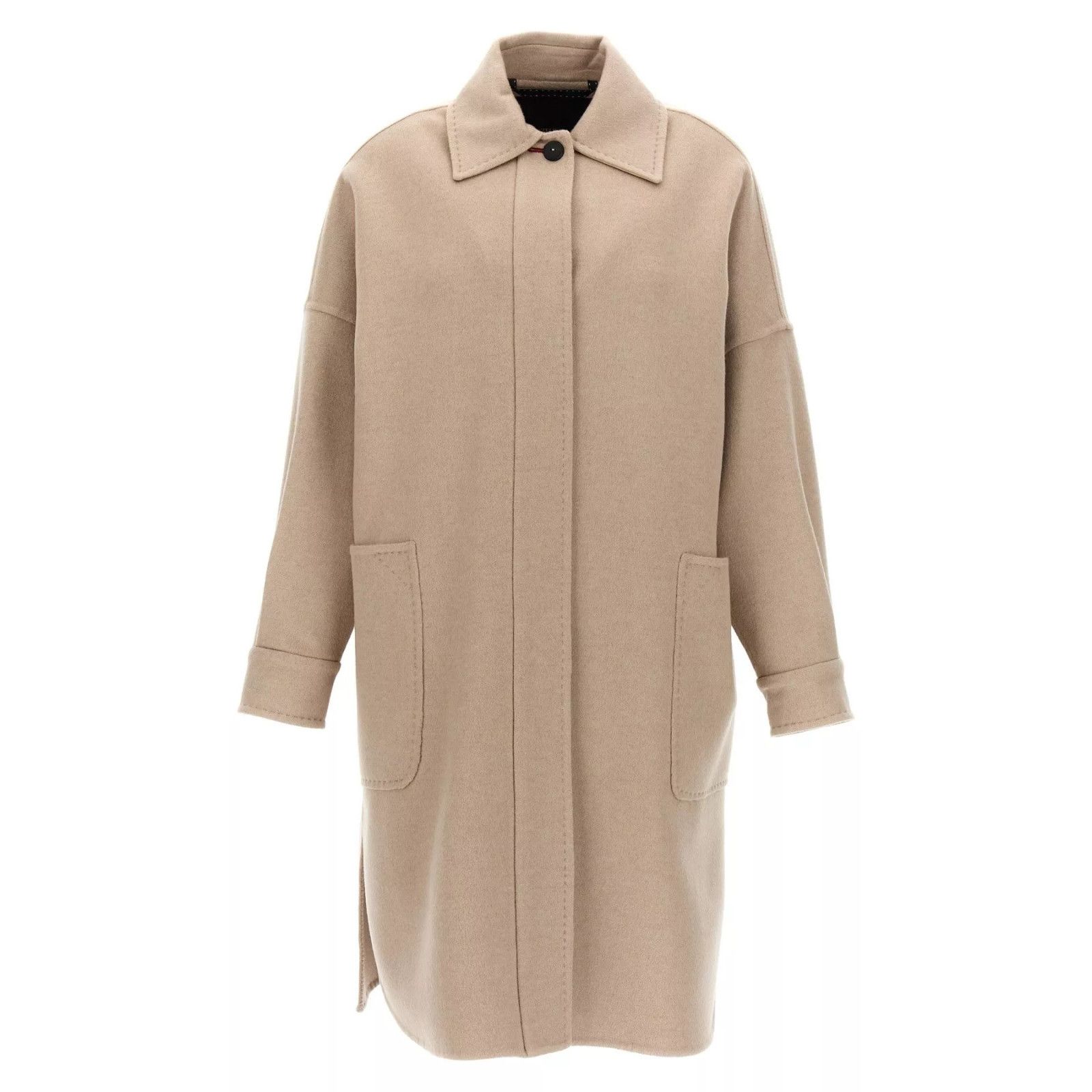 Max Mara MAX MARA Baruffa Beige Cashmere Long Coat New & Authentic (W Size XS / US 0-2 / IT 36-38 - 1 Thumbnail