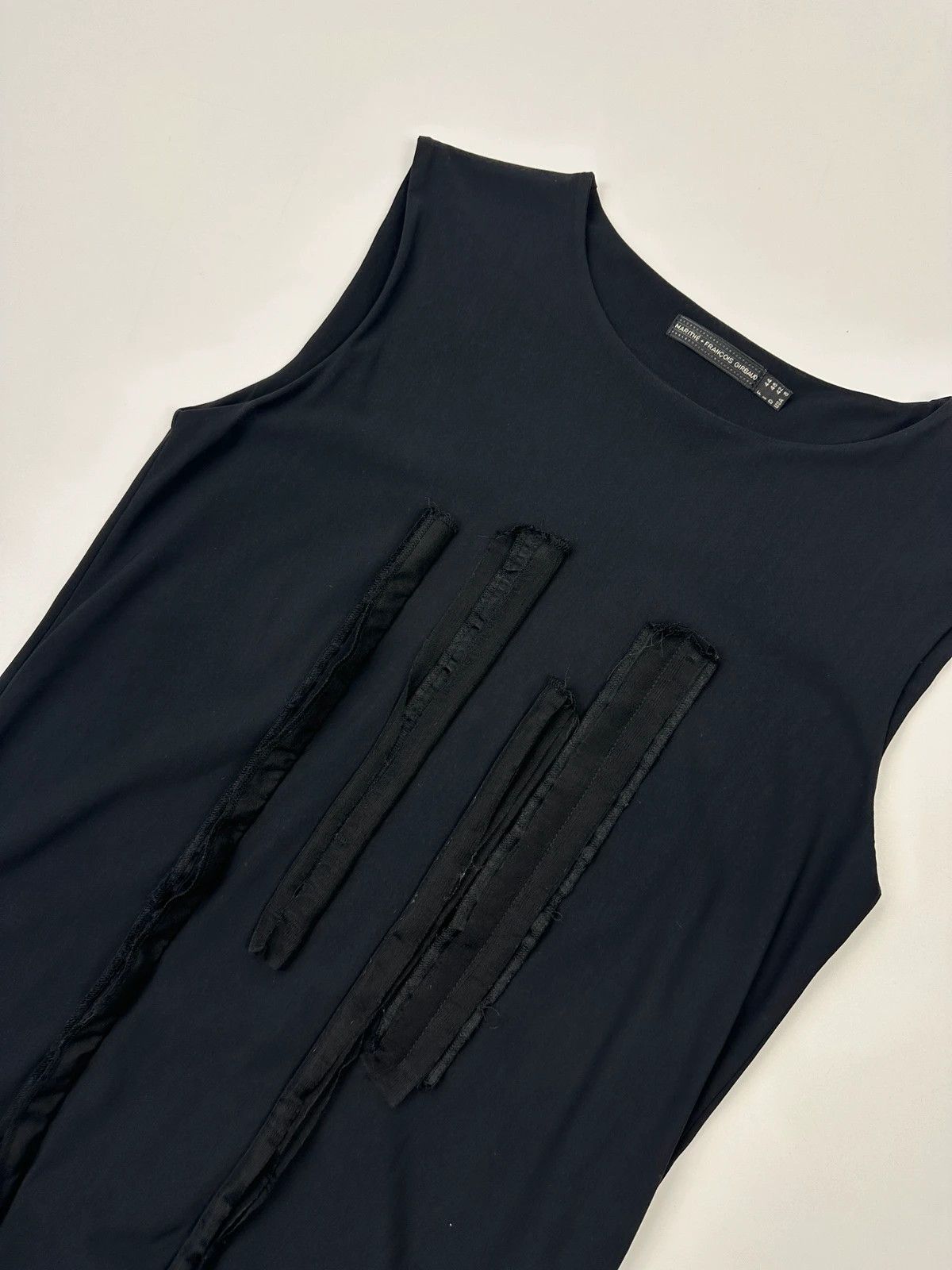 Marithe + Francois Girbaud Marithé + François Girbaud Dark Navy Double Layer Tank Top Size L / US 10 / IT 46 - 3 Thumbnail